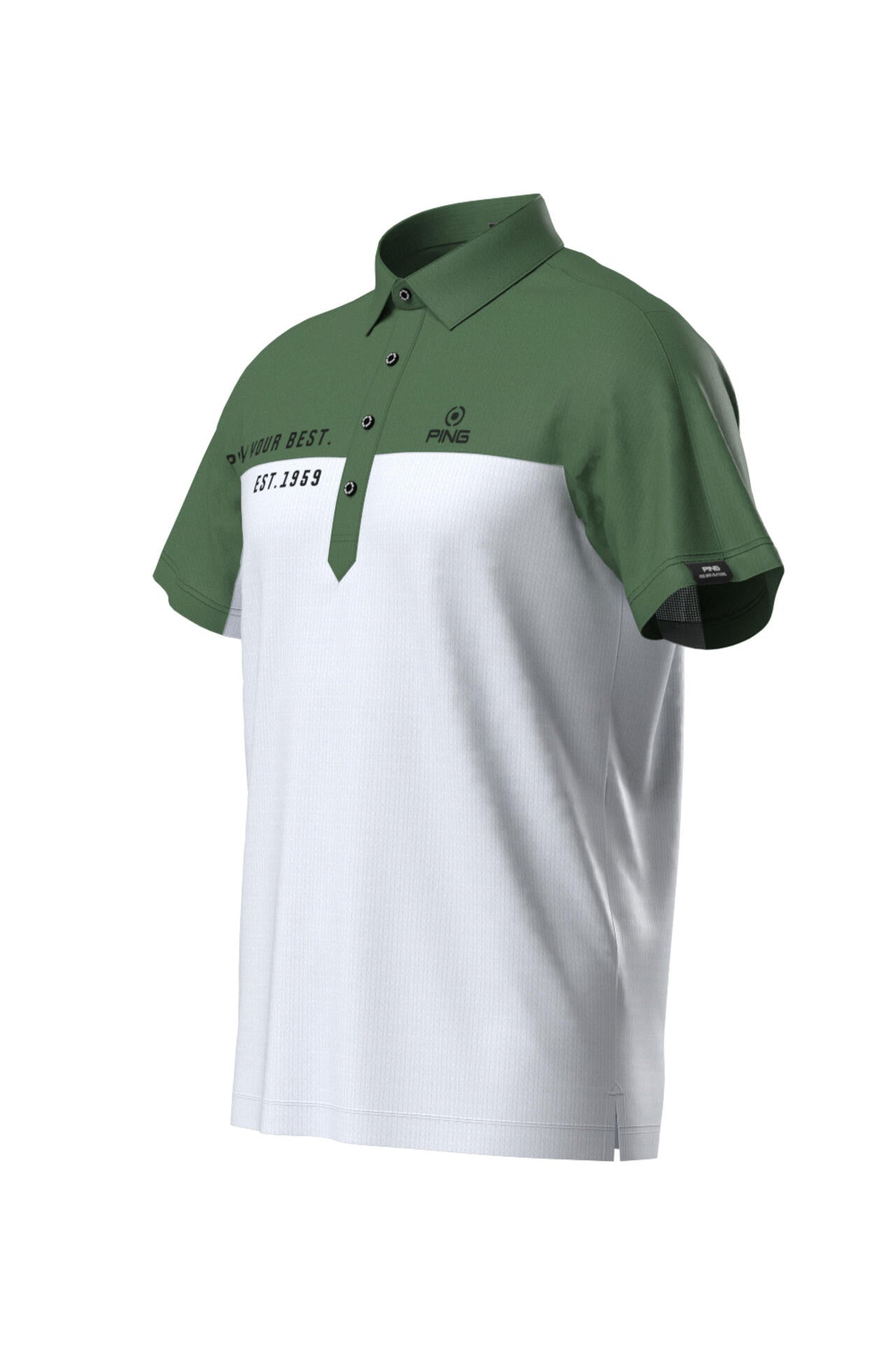 【PING APPAREL】高通気ジャージ半袖ポロシャツ<PERFORMANCE> (MENS)