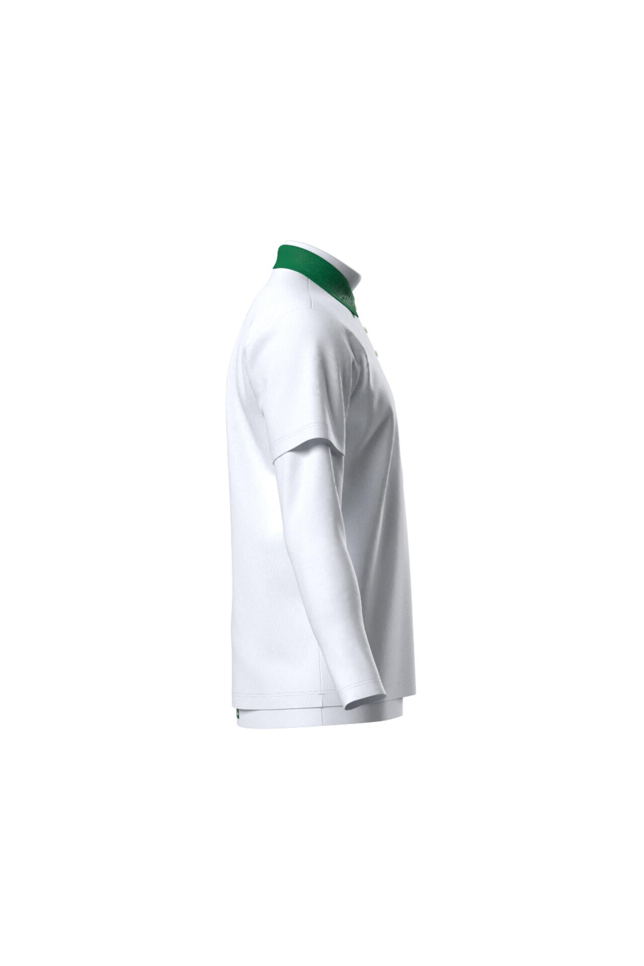 【PING APPAREL】半袖ポロシャツ×天竺長袖ハイネックインナー レイヤードツインセット <NATIVE> (MENS)