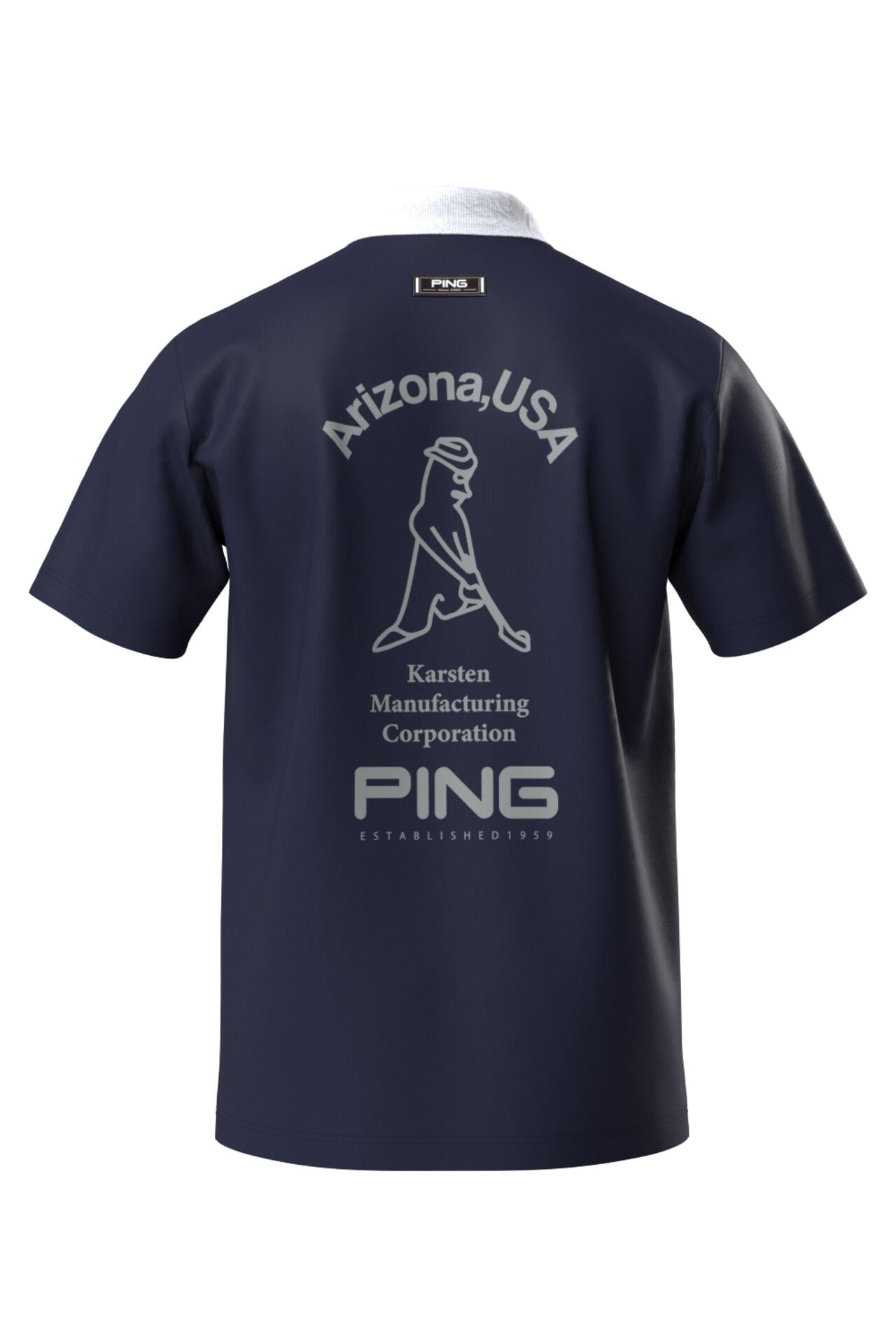 【PING APPAREL】半袖ポロシャツ×天竺長袖ハイネックインナー レイヤードツインセット <NATIVE> (MENS)