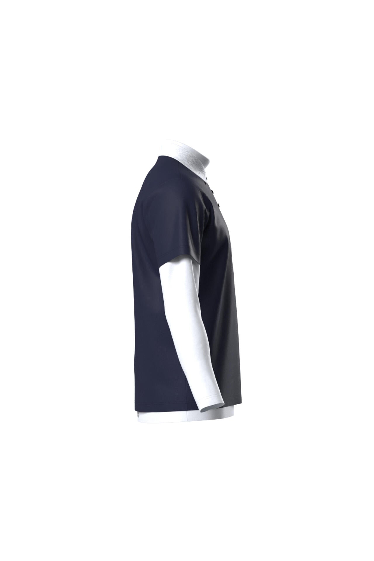 【PING APPAREL】半袖ポロシャツ×天竺長袖ハイネックインナー レイヤードツインセット <NATIVE> (MENS)