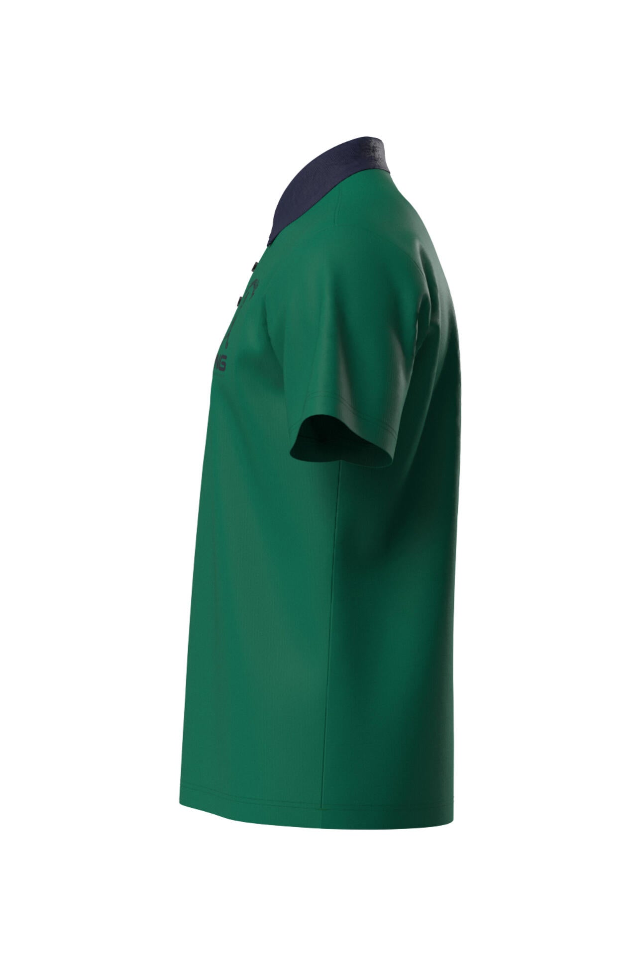 【PING APPAREL】半袖ポロシャツ×天竺長袖ハイネックインナー レイヤードツインセット <NATIVE> (MENS)