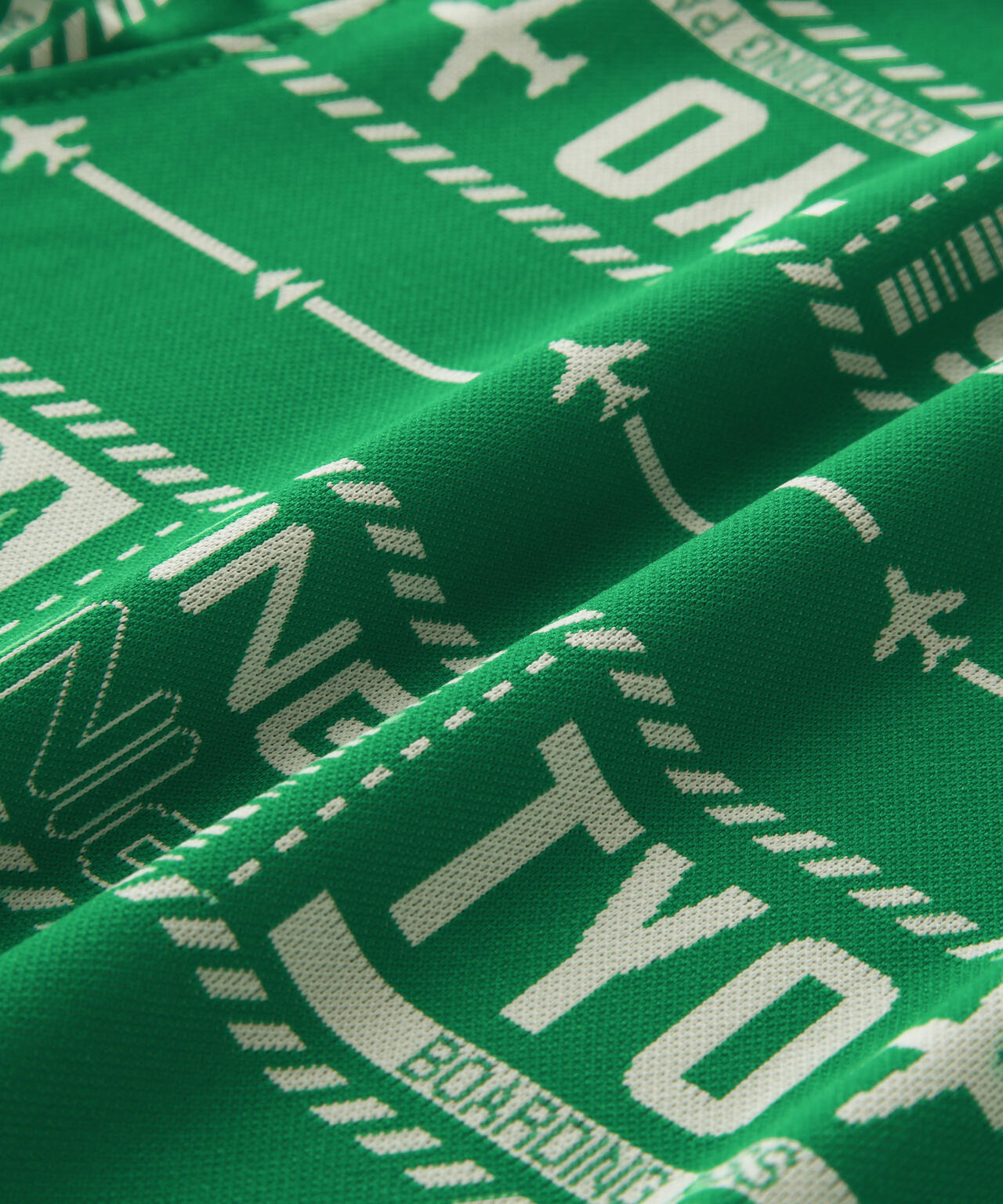 【PING APPAREL】チケット柄ジャガード半袖ポロシャツ <NATIVE> (MENS)