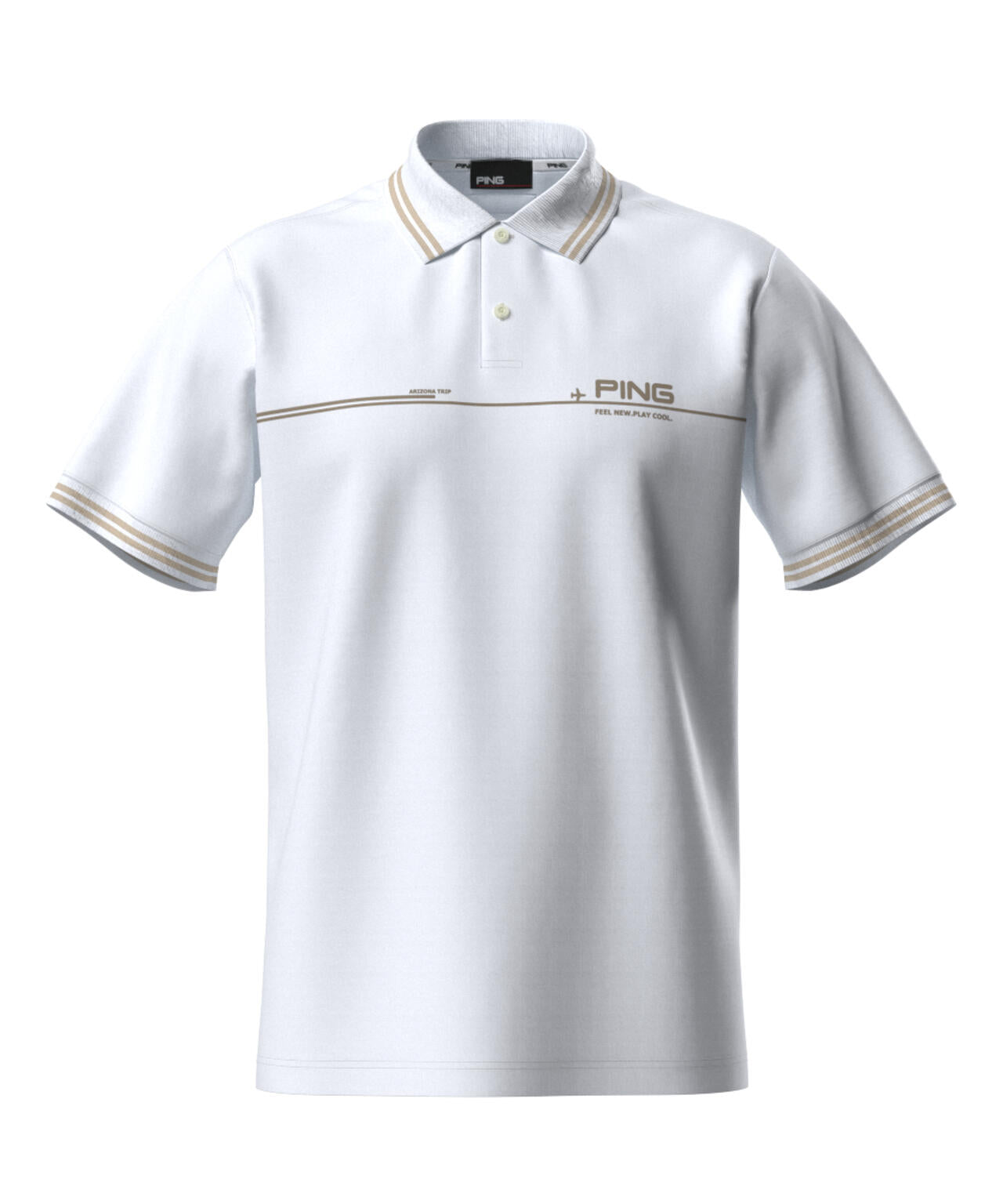 【PING APPAREL】サライテック二重織半袖ポロシャツ <NATIVE> (MENS)
