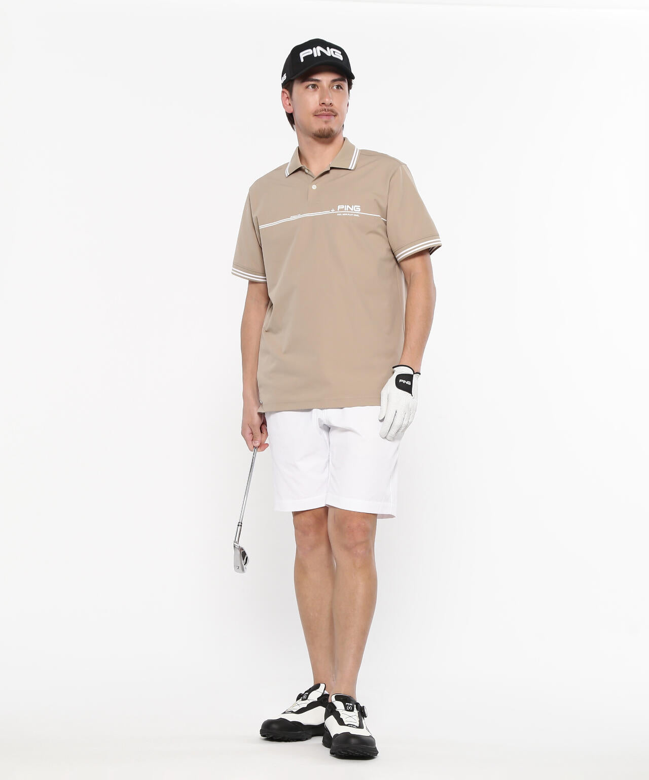 【PING APPAREL】サライテック二重織半袖ポロシャツ <NATIVE> (MENS)