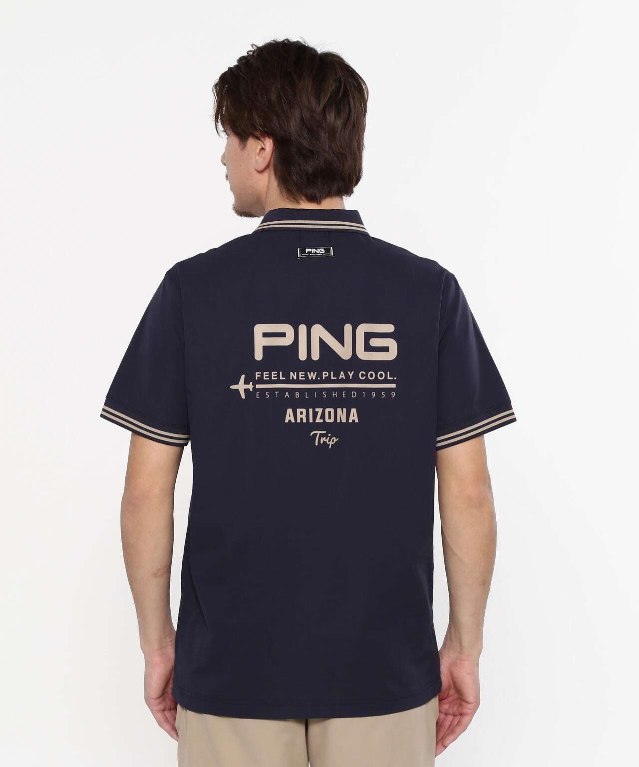 【PING APPAREL】サライテック二重織半袖ポロシャツ <NATIVE> (MENS)