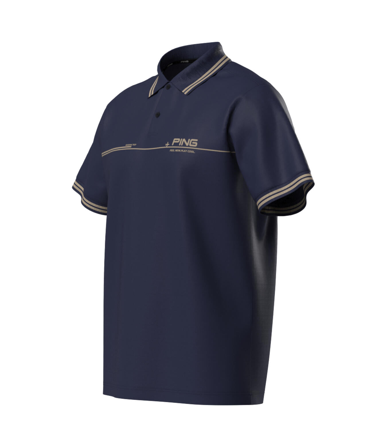 【PING APPAREL】サライテック二重織半袖ポロシャツ <NATIVE> (MENS)