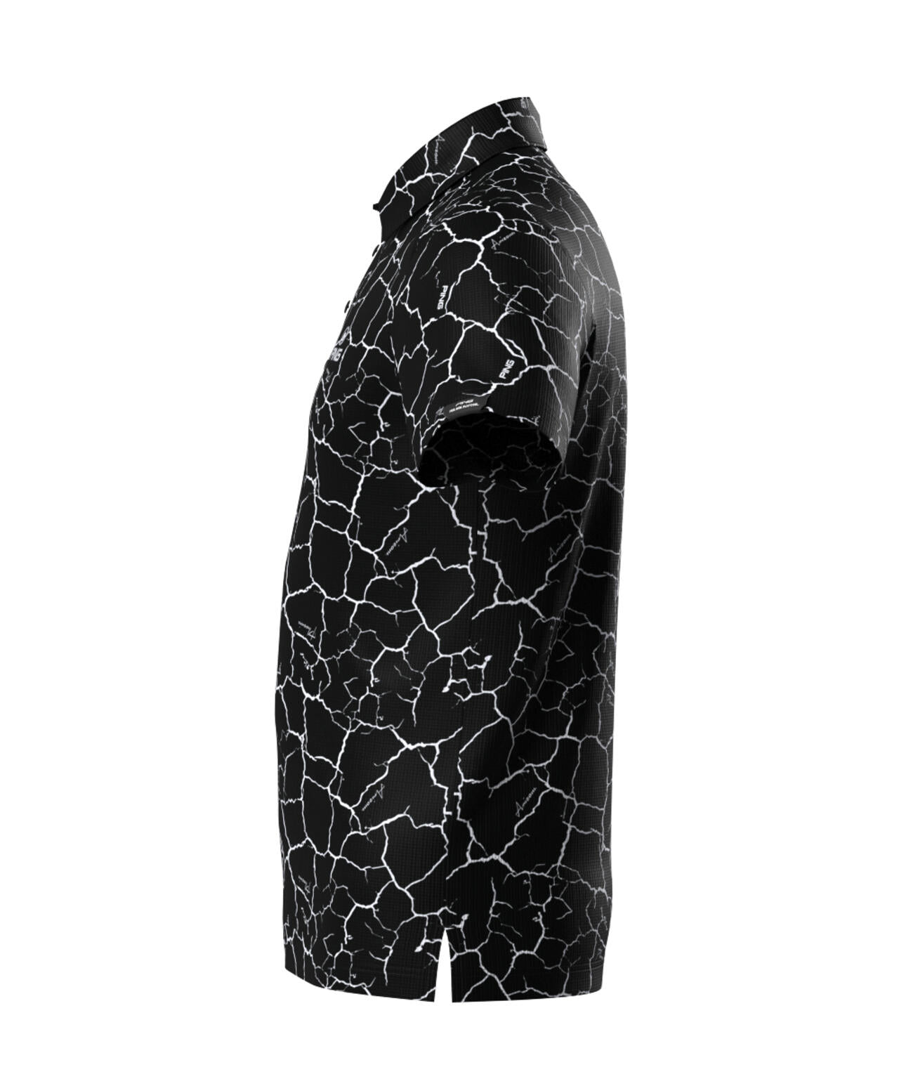 【PING APPAREL】総柄プリント 半袖ポロシャツ <PERFORMANCE> (MENS)