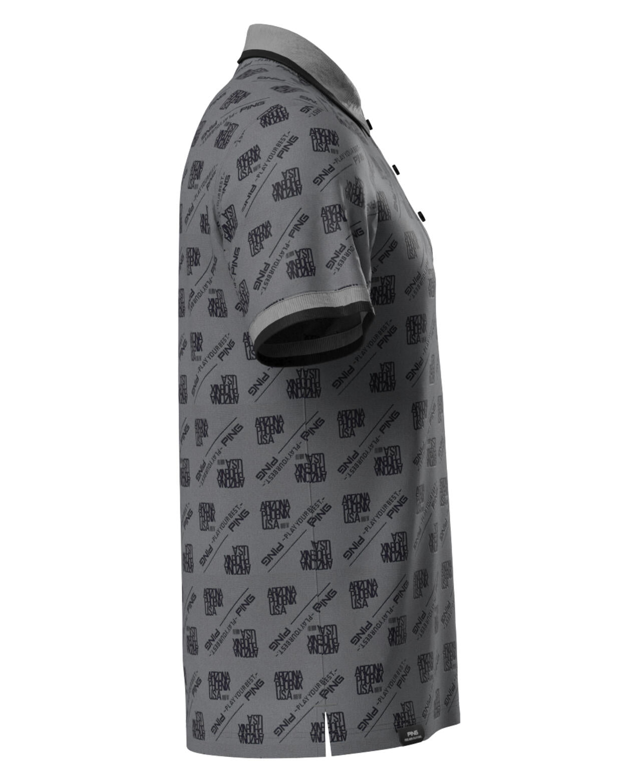 【PING APPAREL】バイアスロゴジャガード 半袖ポロシャツ <PERFORMANCE> (MENS)