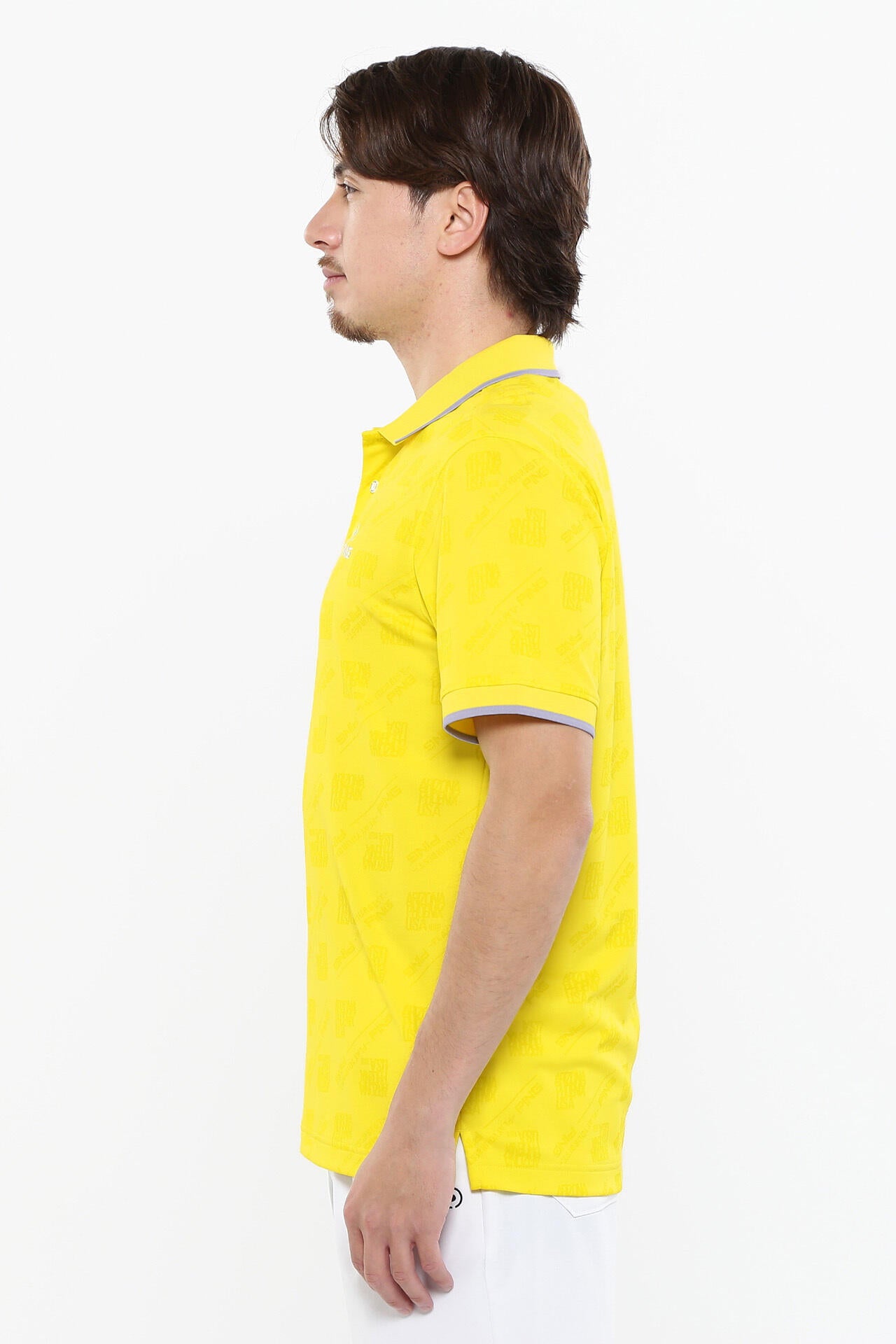 【PING APPAREL】バイアスロゴジャガード 半袖ポロシャツ <PERFORMANCE> (MENS)