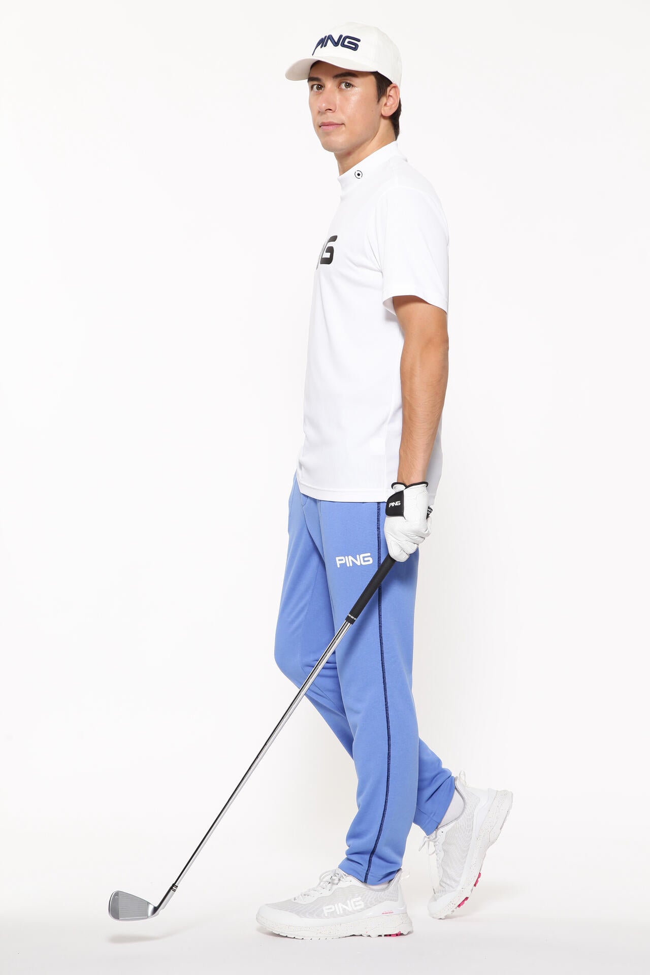 【PING APPAREL】ダブルメッシ半袖ハイネックカットソー <EARLY SPRING> (MENS)