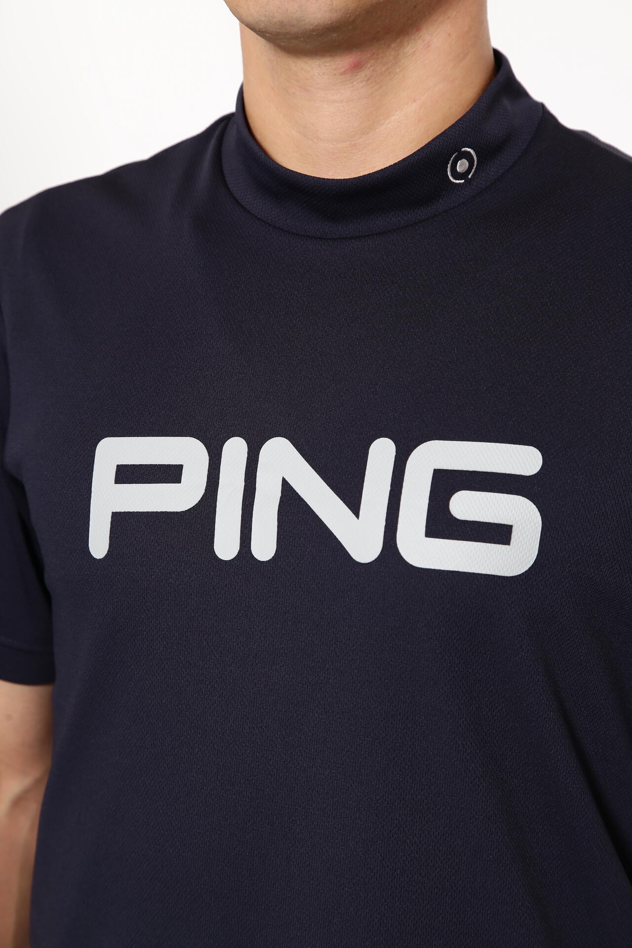 【PING APPAREL】ダブルメッシ半袖ハイネックカットソー <EARLY SPRING> (MENS)