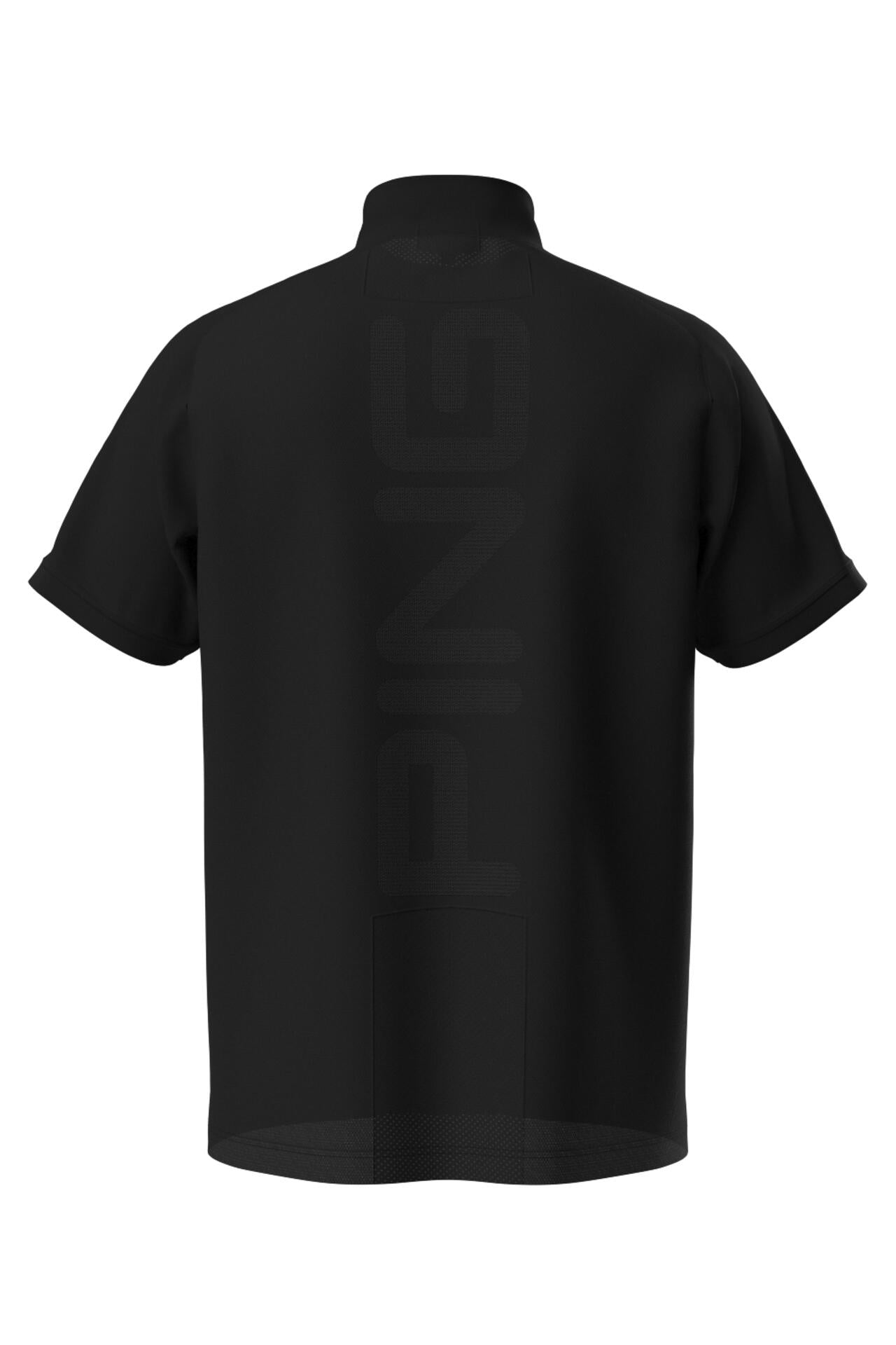 【PING APPAREL】メッシュパネルジャガード半袖ハイネックカットソー <PERFORMANCE> (MENS)