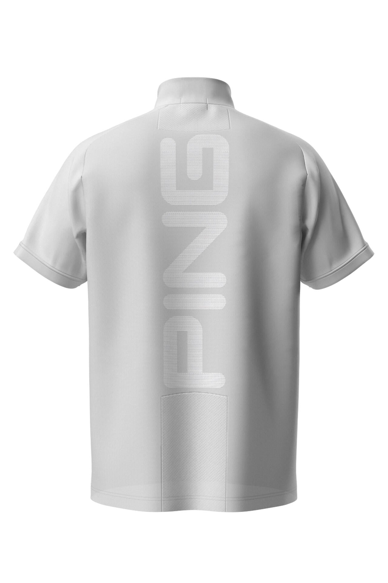 【PING APPAREL】メッシュパネルジャガード半袖ハイネックカットソー <PERFORMANCE> (MENS)