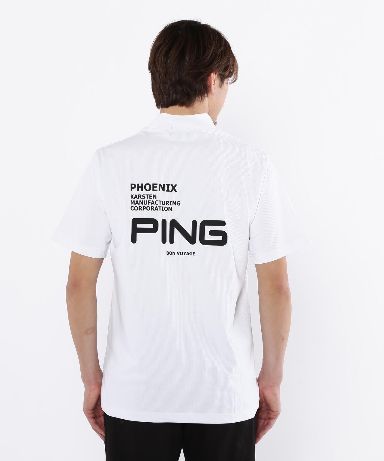 【PING APPAREL】エコブルー半袖ハイネックシャツ <PERFORMANCE> (MENS)