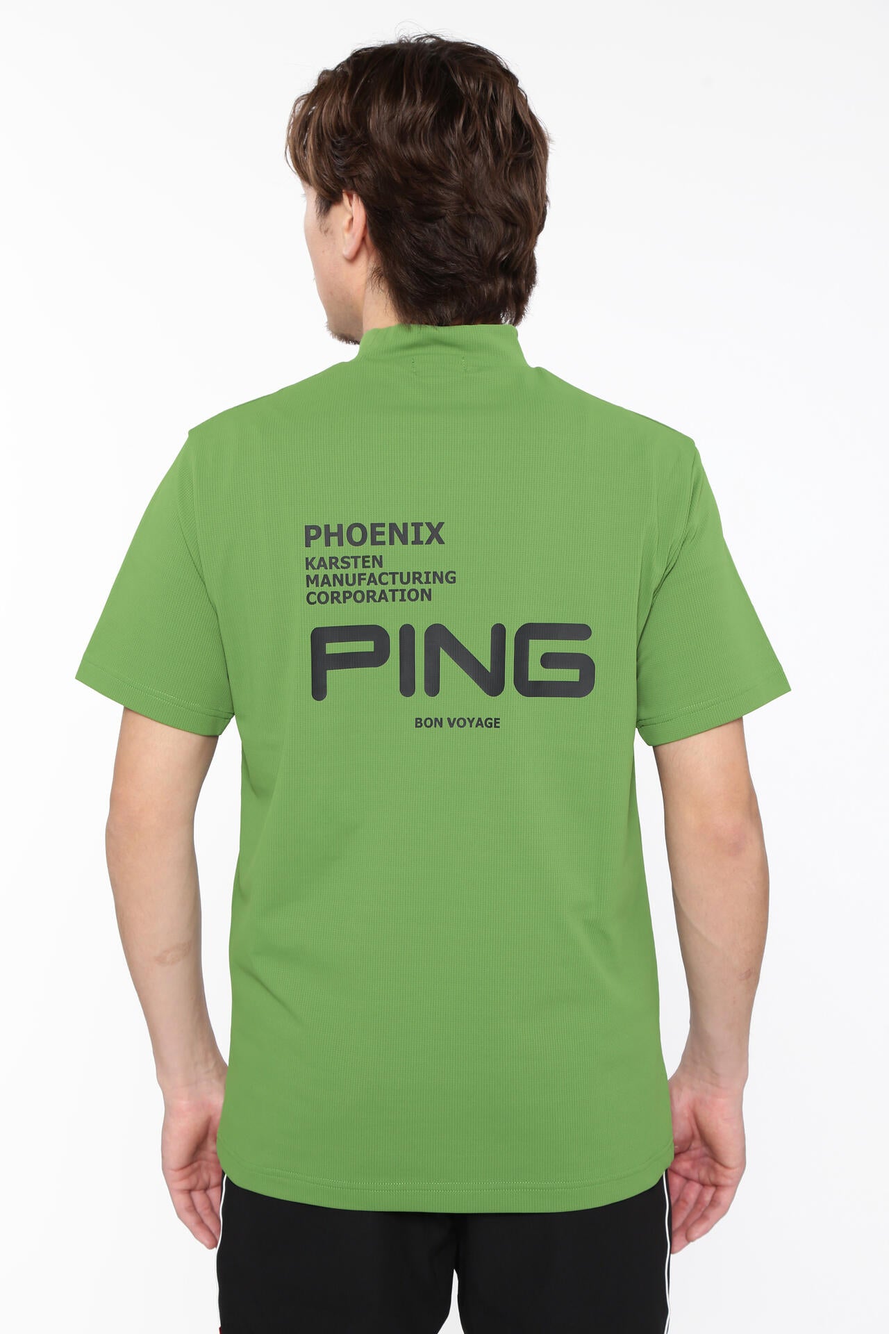 【PING APPAREL】エコブルー半袖ハイネックシャツ <PERFORMANCE> (MENS)