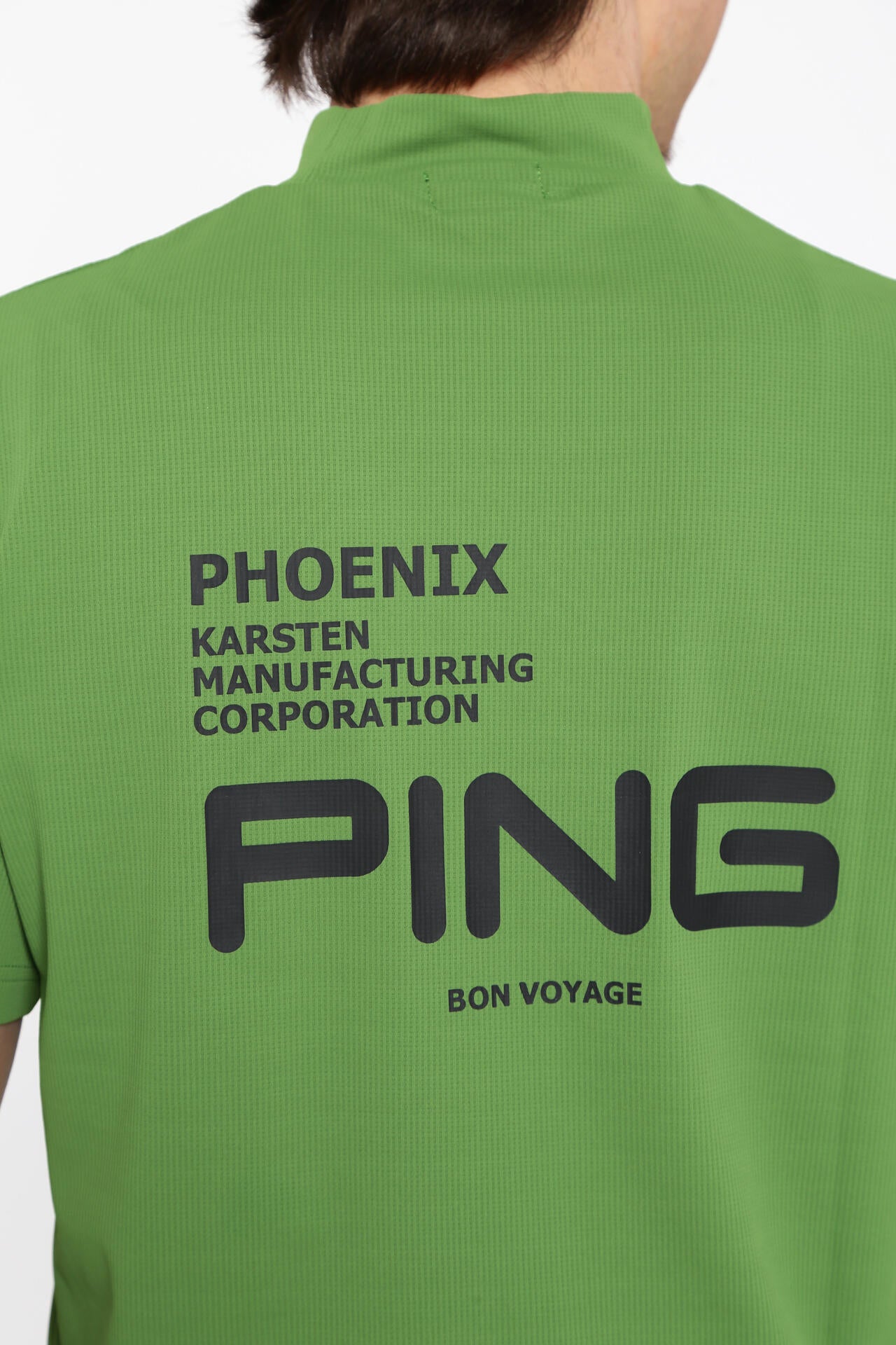【PING APPAREL】エコブルー半袖ハイネックシャツ <PERFORMANCE> (MENS)