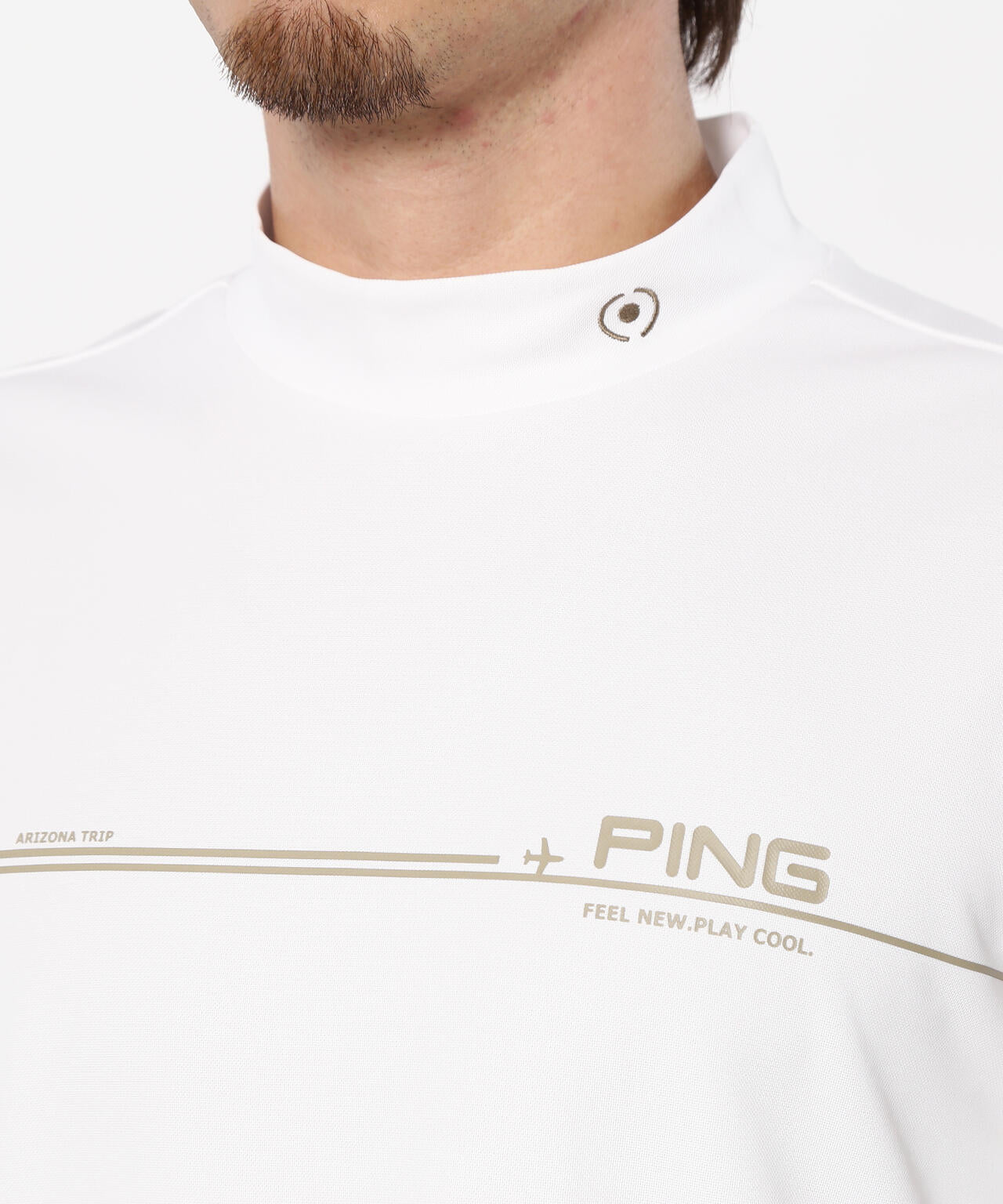 【PING APPAREL】カノコ 半袖ハイネックシャツ <NATIVE> (MENS)