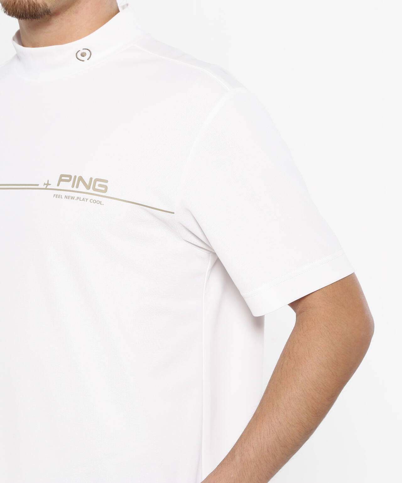 【PING APPAREL】カノコ 半袖ハイネックシャツ <NATIVE> (MENS)