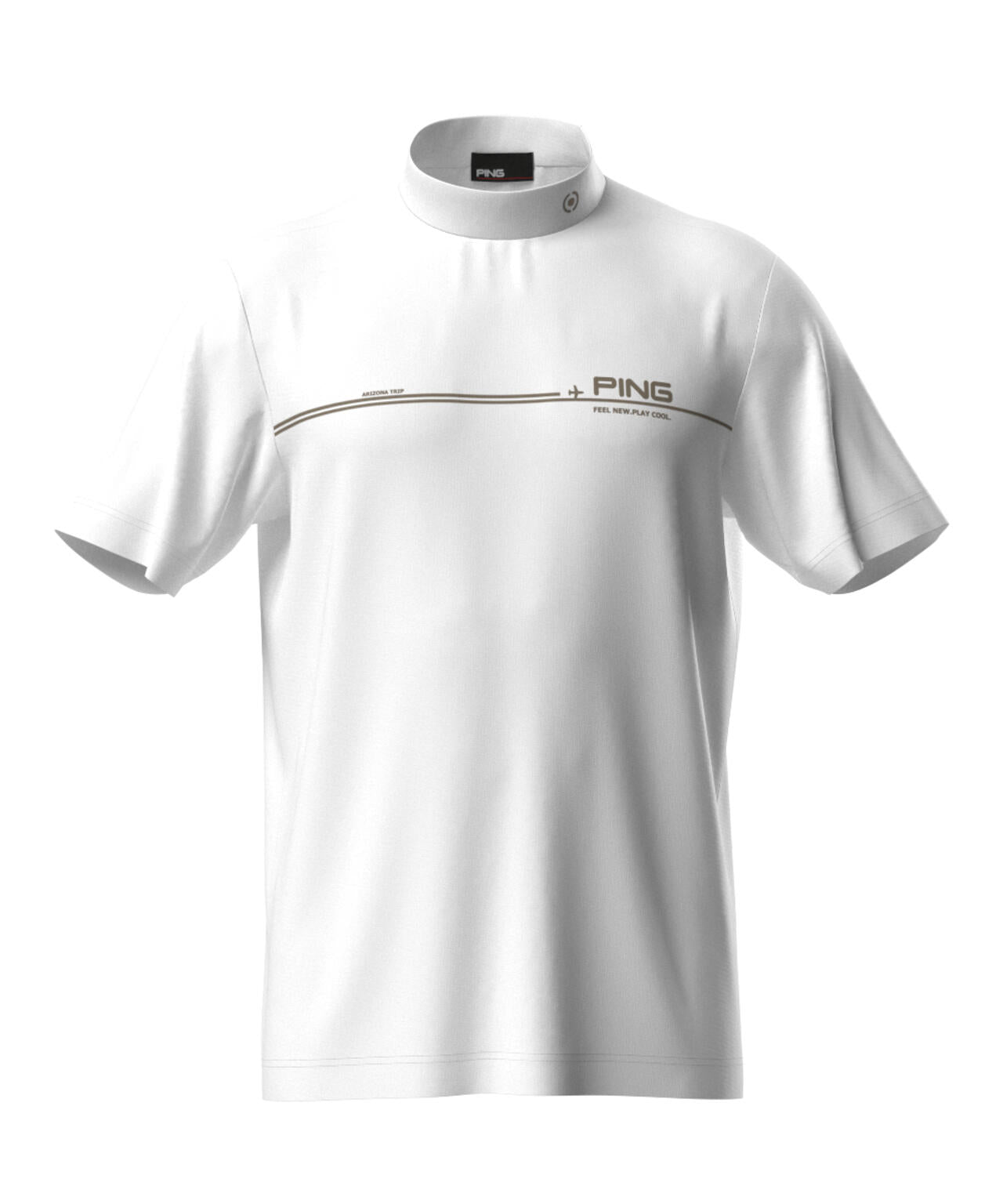 【PING APPAREL】カノコ 半袖ハイネックシャツ <NATIVE> (MENS)