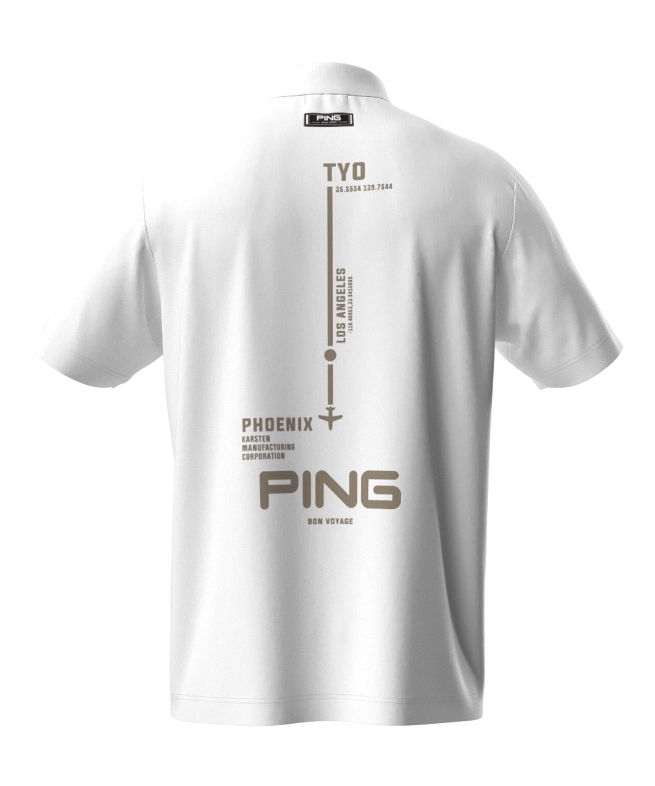 【PING APPAREL】カノコ 半袖ハイネックシャツ <NATIVE> (MENS)