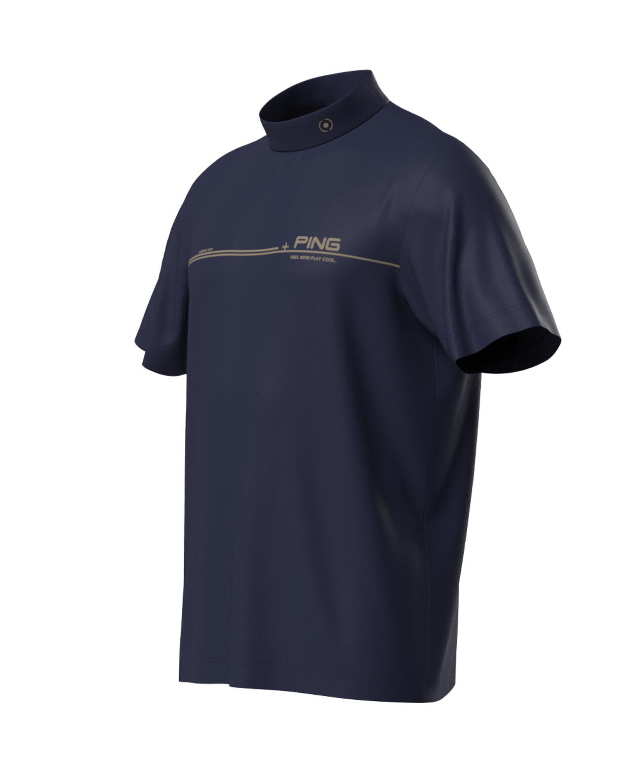 【PING APPAREL】カノコ 半袖ハイネックシャツ <NATIVE> (MENS)
