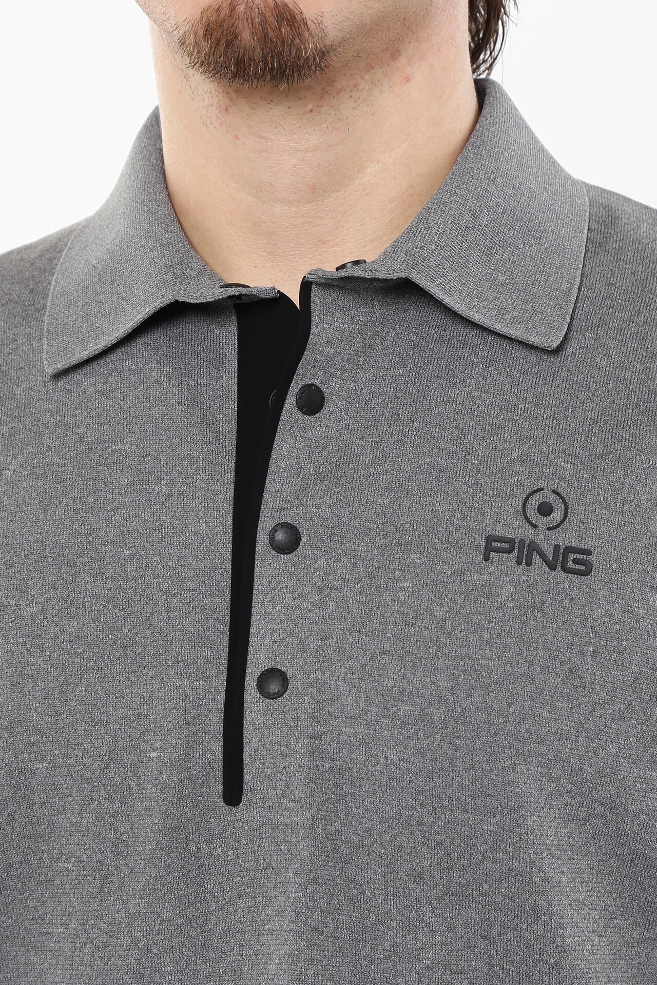 【PING APPAREL】半袖ニットポロシャツ (MENS)