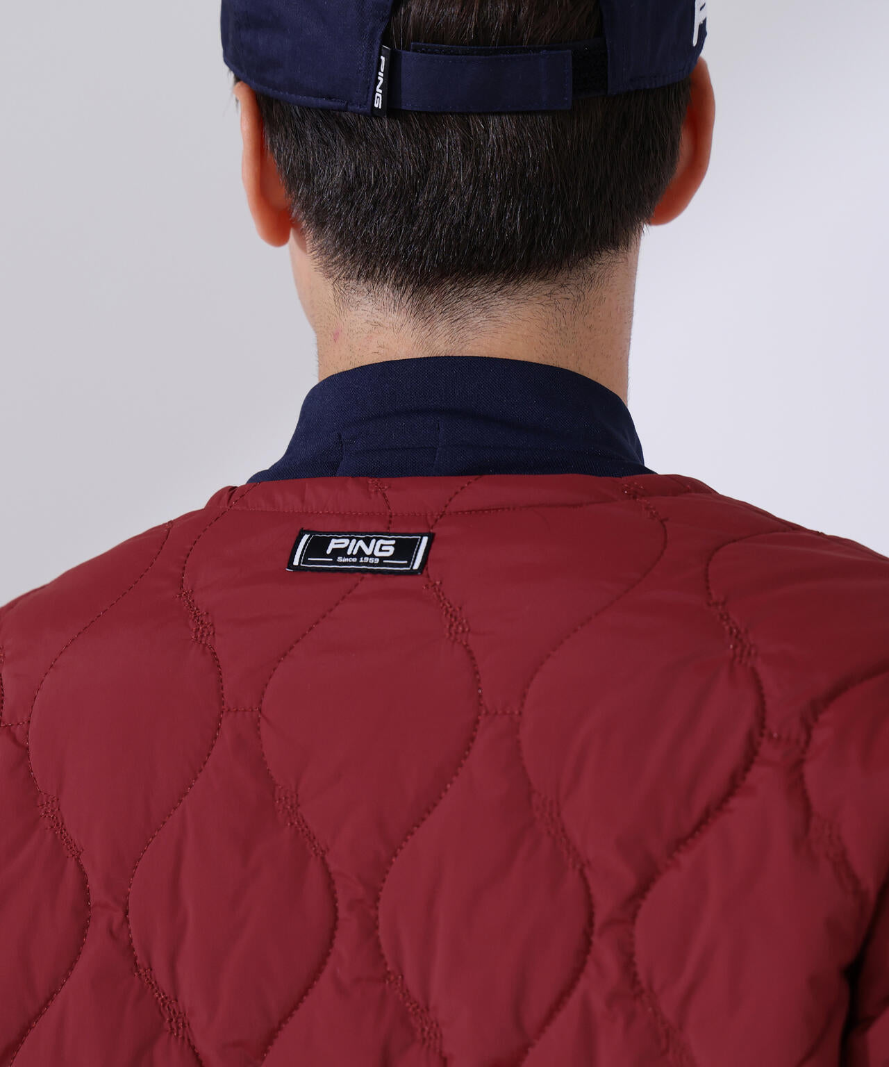 【PING APPAREL】ストレッチタフタキルティングノーカラーブルゾン <NATIVE> (MENS)