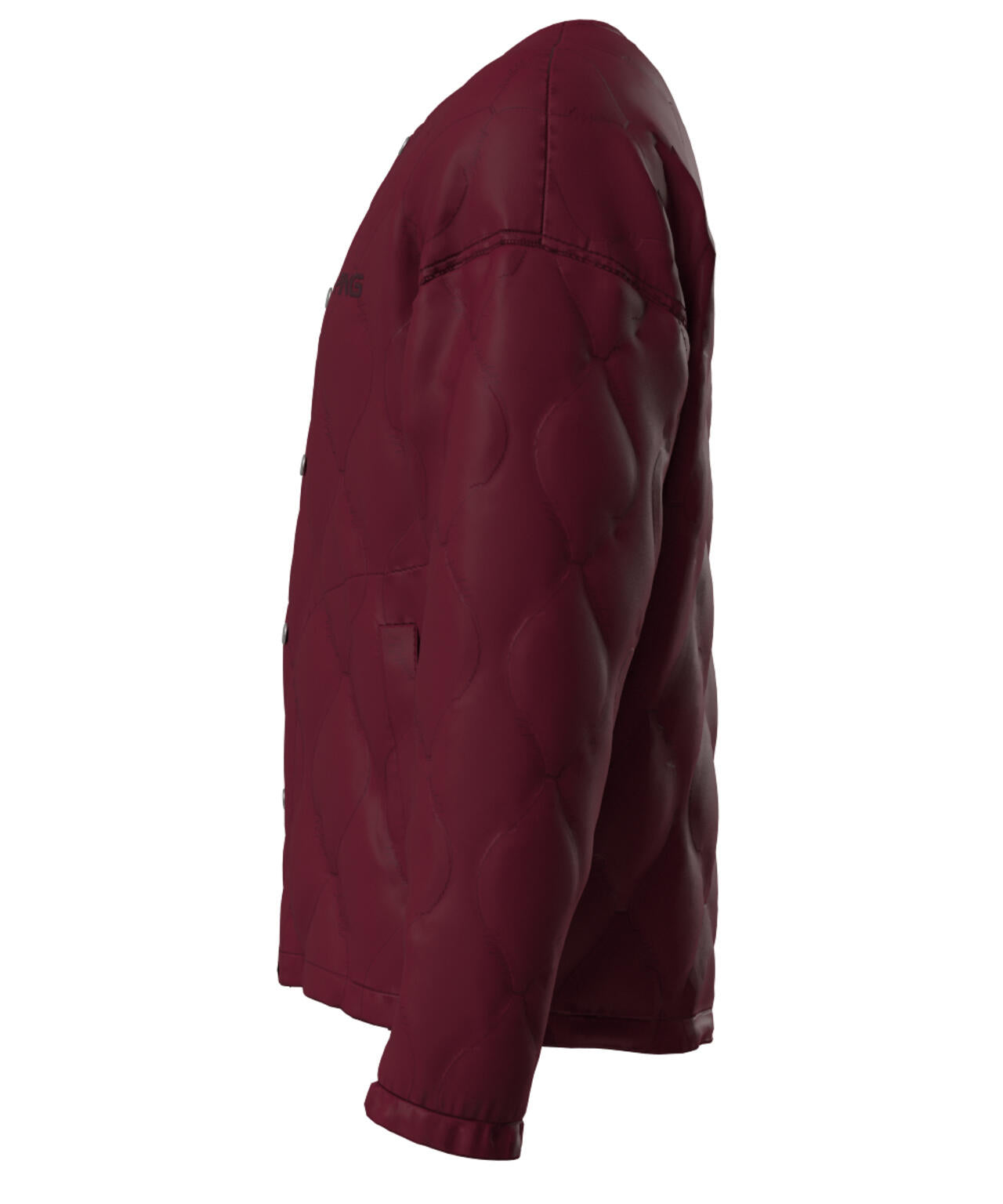 【PING APPAREL】ストレッチタフタキルティングノーカラーブルゾン <NATIVE> (MENS)