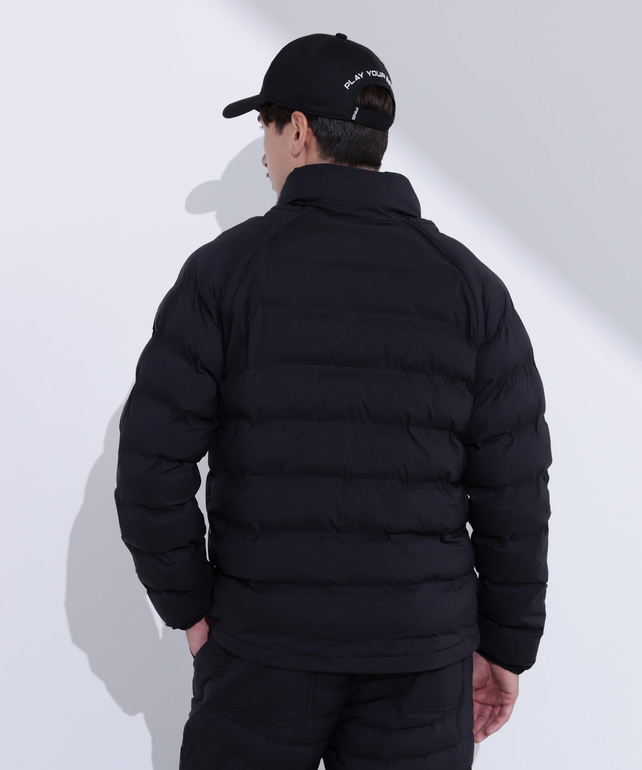 【PING APPAREL】全方向ストレッチ接結ボーダー2WAY中綿ブルゾン <PERFORMANCE> (MENS)