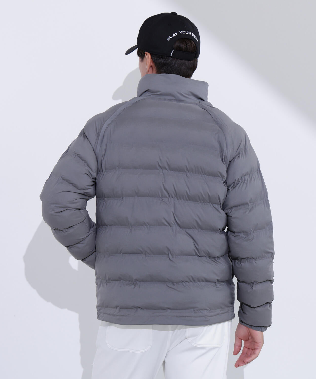 【PING APPAREL】全方向ストレッチ接結ボーダー2WAY中綿ブルゾン <PERFORMANCE> (MENS)