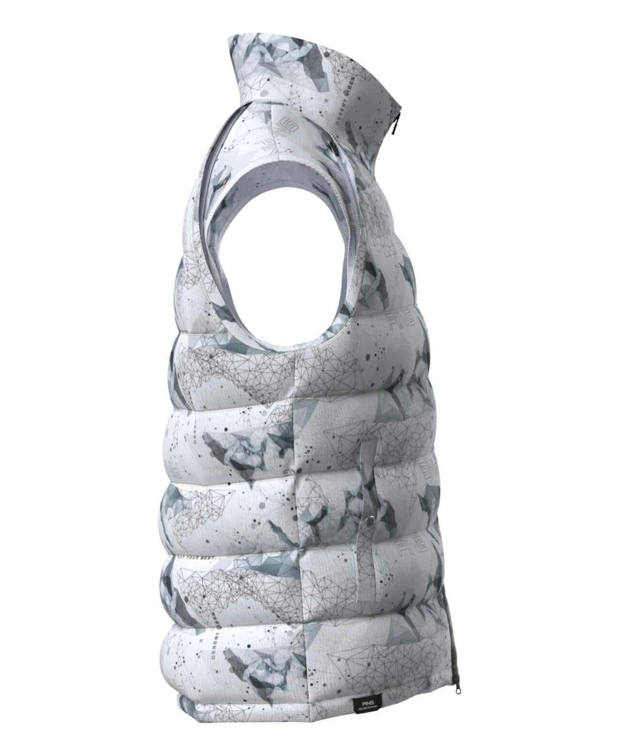 【PING APPAREL】全方向ストレッチ接結ボーダー2WAY中綿ブルゾン <PERFORMANCE> (MENS)