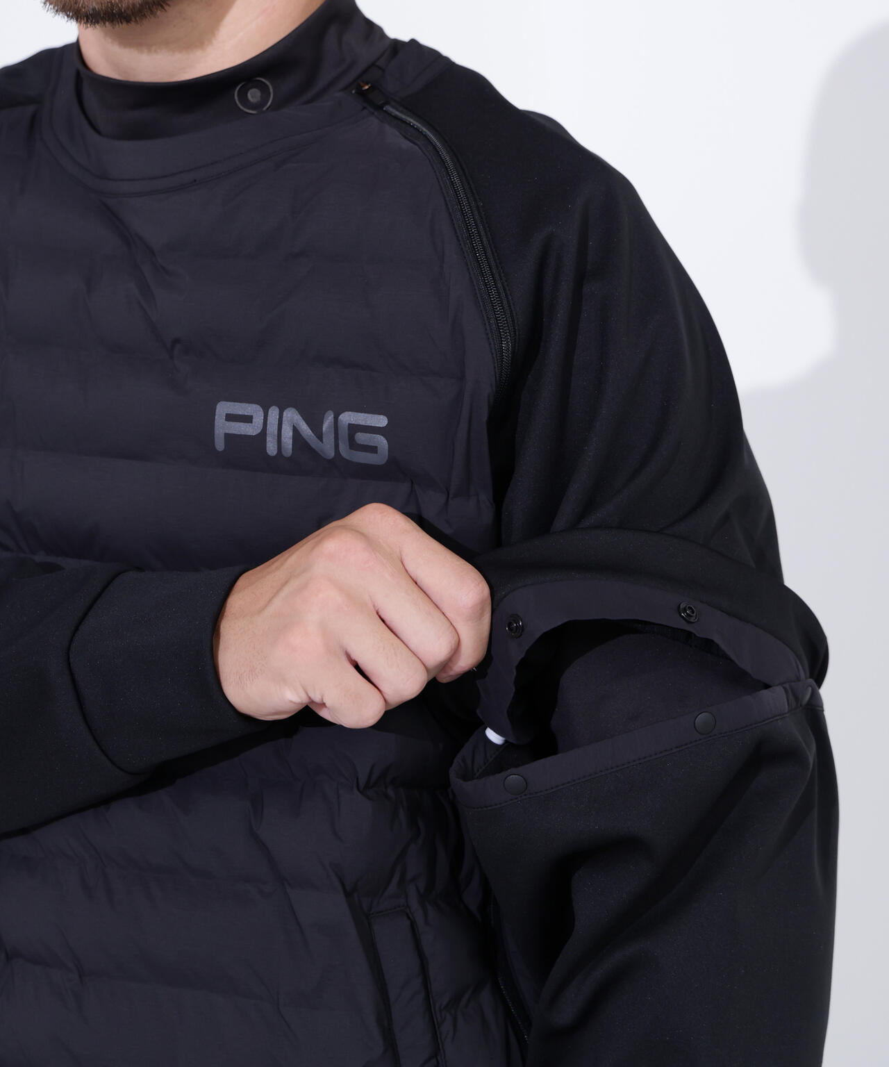 【PING APPAREL】2WAYハイブリッド中綿スニードブルゾン <PERFORMANCE> (MENS)