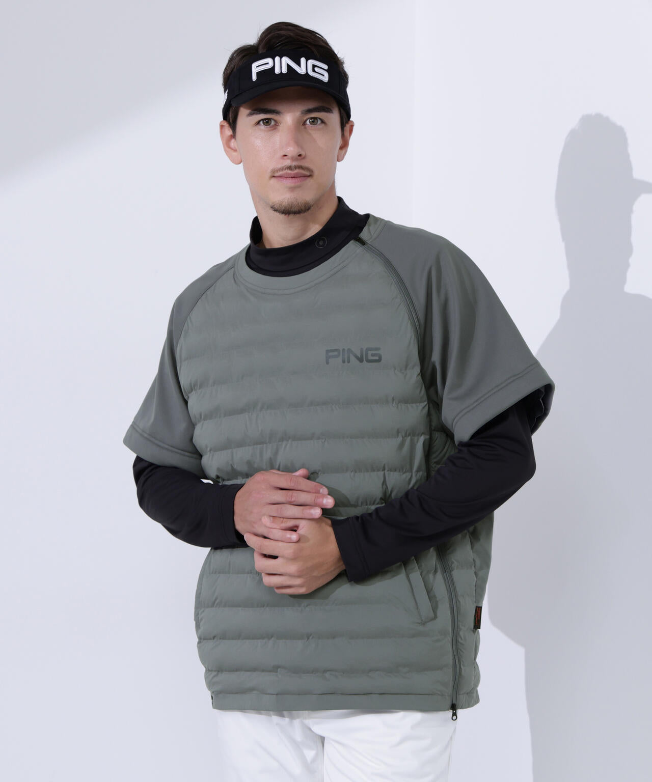 【PING APPAREL】2WAYハイブリッド中綿スニードブルゾン <PERFORMANCE> (MENS)