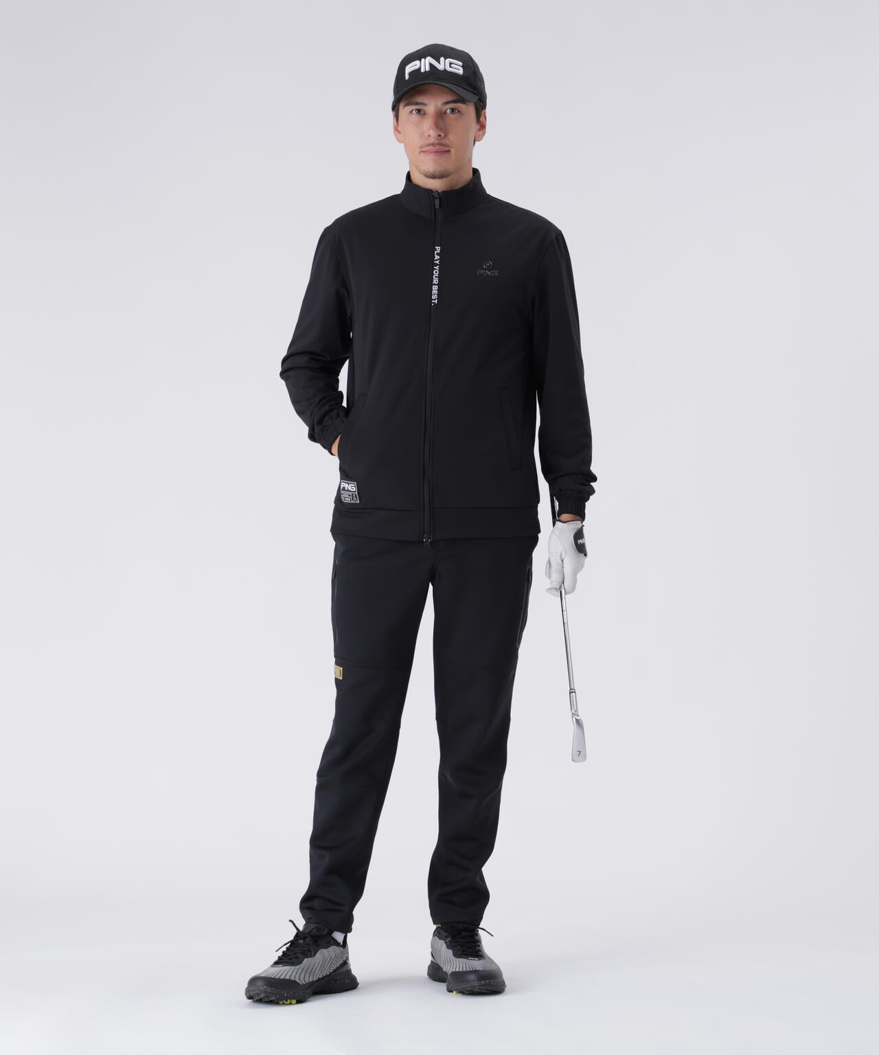 【PING APPAREL】全方向ストレッチ/ダブルフェイス ツインレイヤードアウター <GOLD> (MENS)