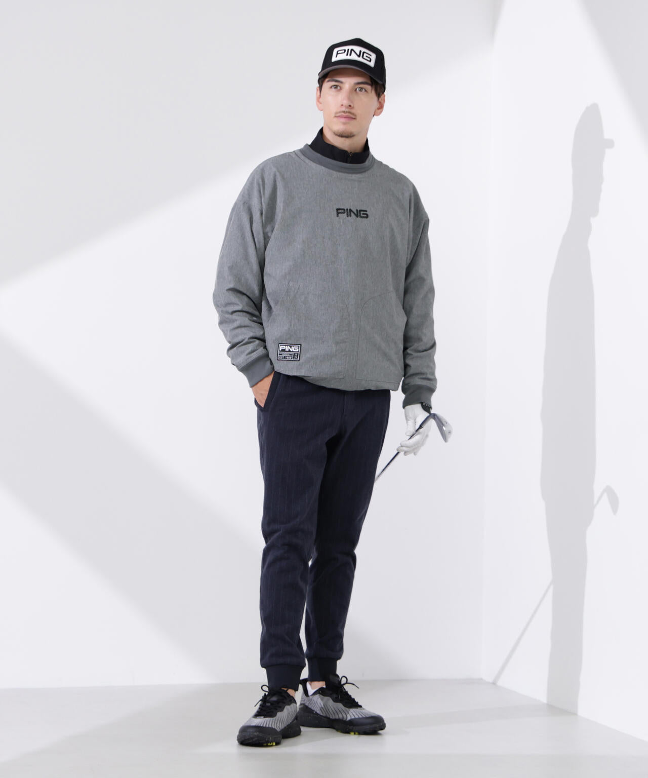 【PING APPAREL】全方向ストレッチ/ダブルフェイス ツインレイヤードアウター <GOLD> (MENS)