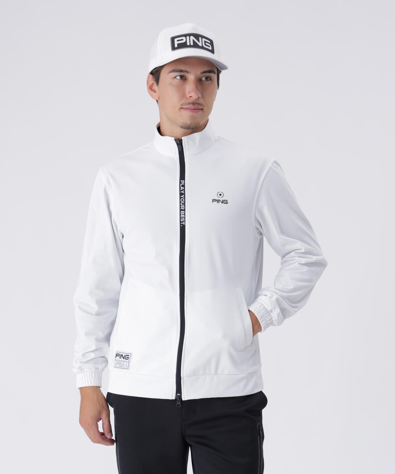 【PING APPAREL】全方向ストレッチ/ダブルフェイス ツインレイヤードアウター <GOLD> (MENS)