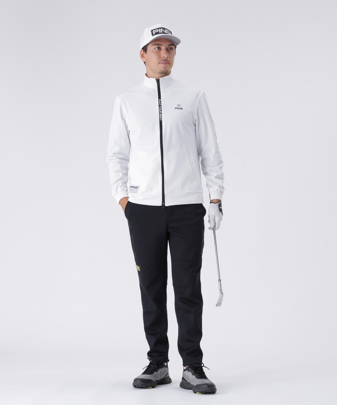 【PING APPAREL】全方向ストレッチ/ダブルフェイス ツインレイヤードアウター <GOLD> (MENS)