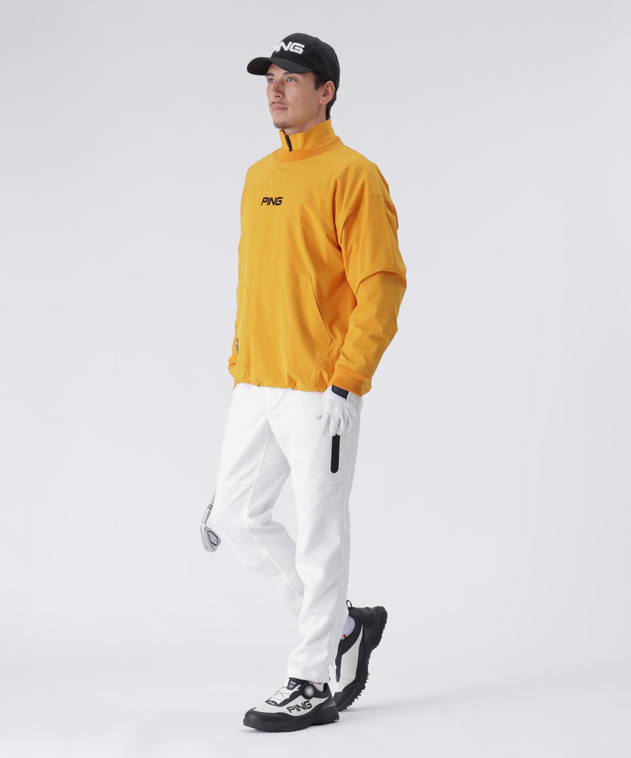 【PING APPAREL】全方向ストレッチ/ダブルフェイス ツインレイヤードアウター <GOLD> (MENS)