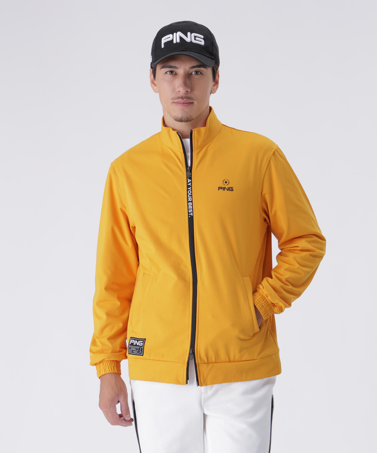 【PING APPAREL】全方向ストレッチ/ダブルフェイス ツインレイヤードアウター <GOLD> (MENS)