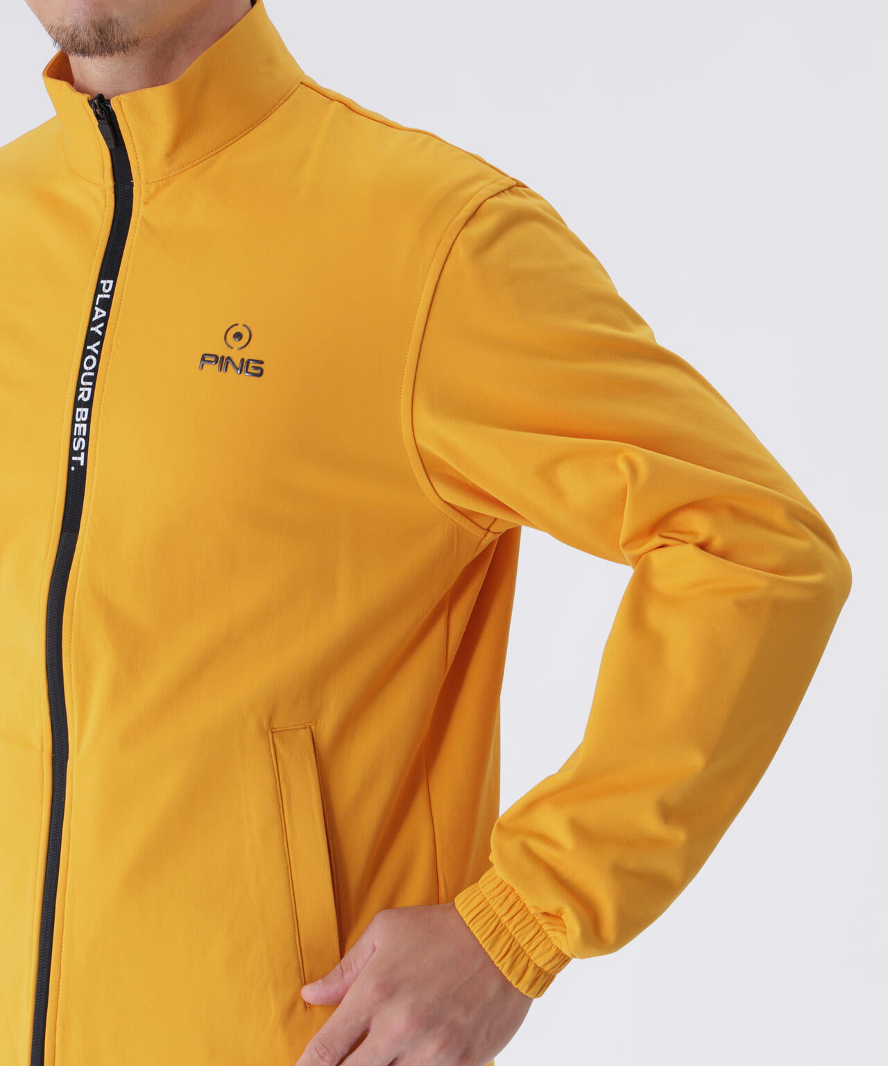 【PING APPAREL】全方向ストレッチ/ダブルフェイス ツインレイヤードアウター <GOLD> (MENS)