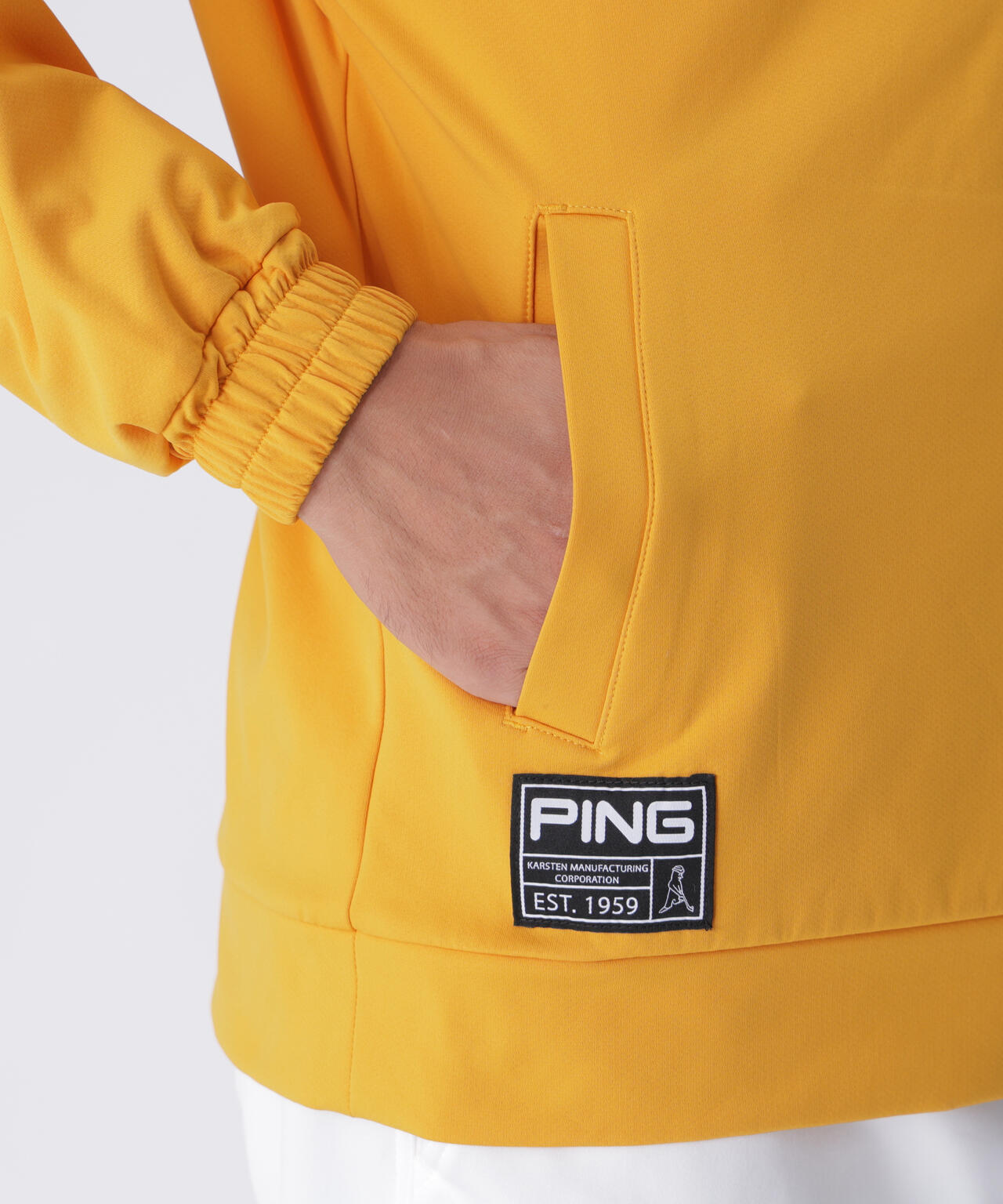 【PING APPAREL】全方向ストレッチ/ダブルフェイス ツインレイヤードアウター <GOLD> (MENS)