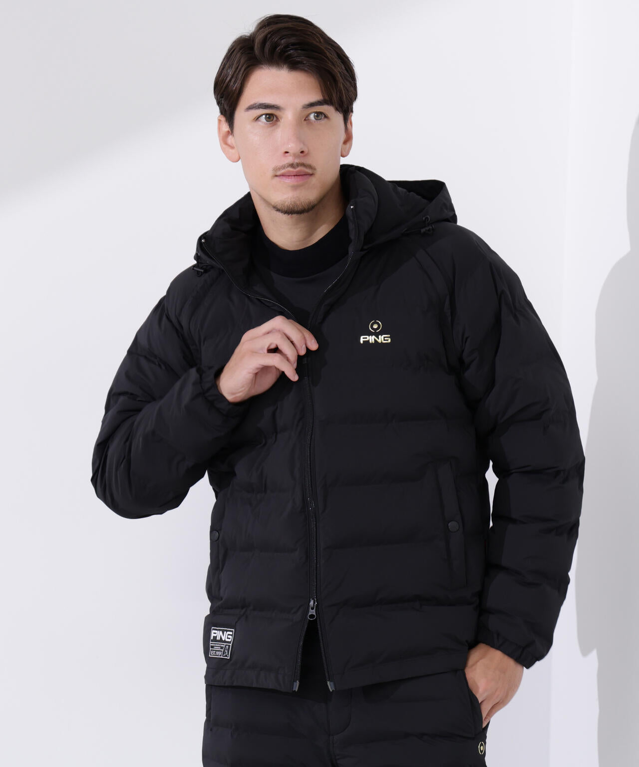 【PING APPAREL】25FW 3WAY中綿フーディブルゾン <GOLD> (MENS)
