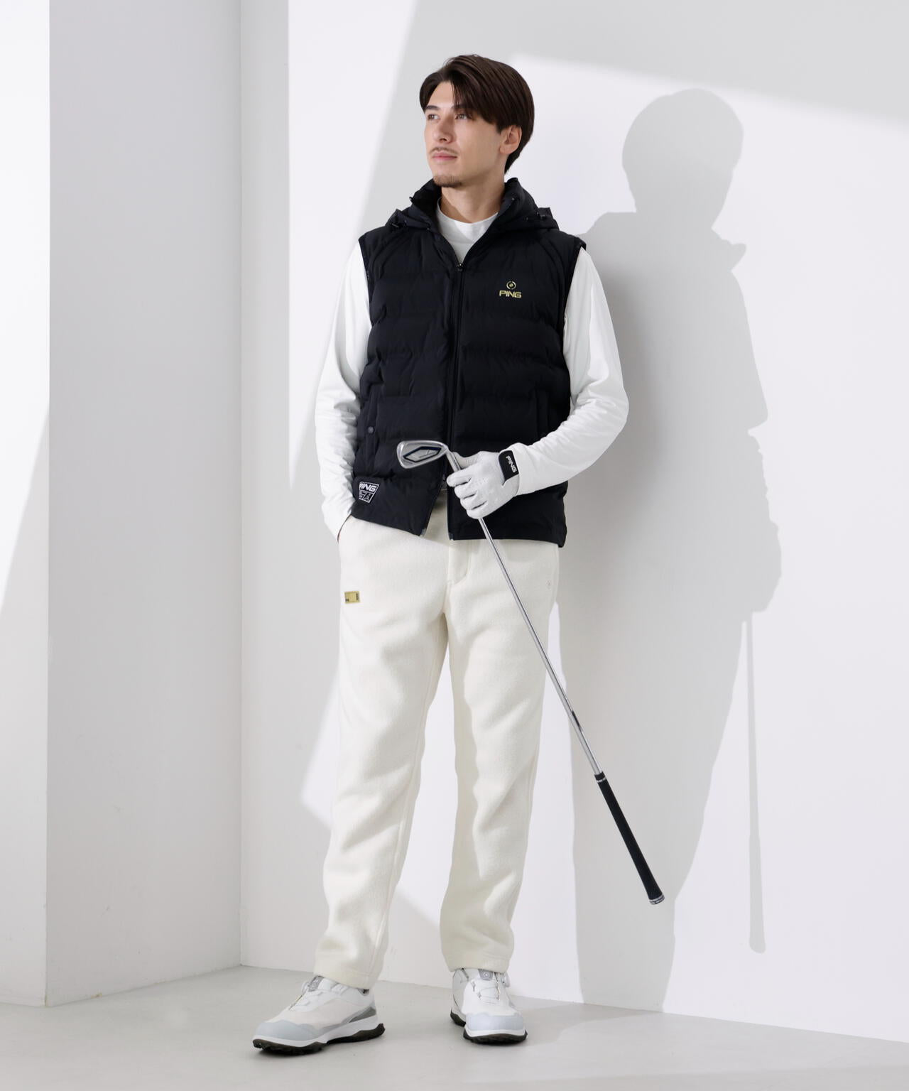 【PING APPAREL】25FW 3WAY中綿フーディブルゾン <GOLD> (MENS)