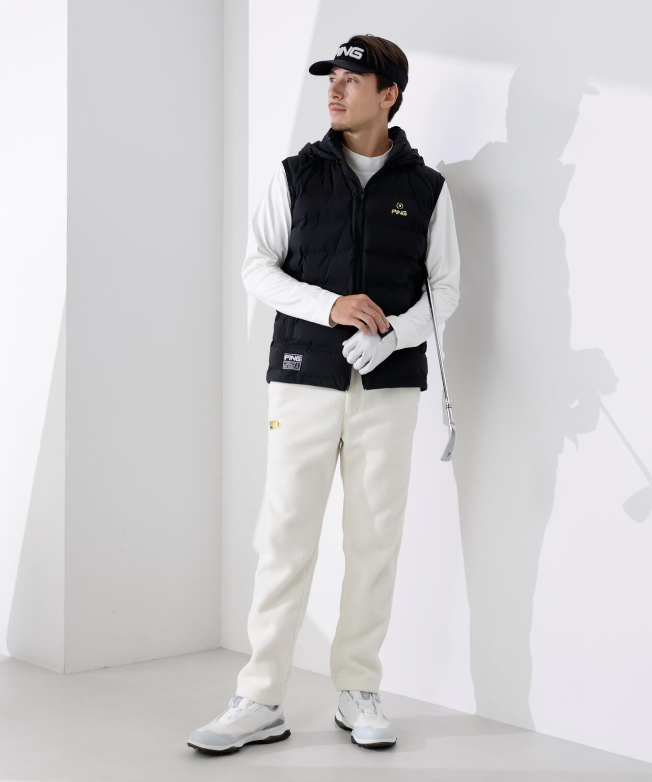 【PING APPAREL】25FW 3WAY中綿フーディブルゾン <GOLD> (MENS)