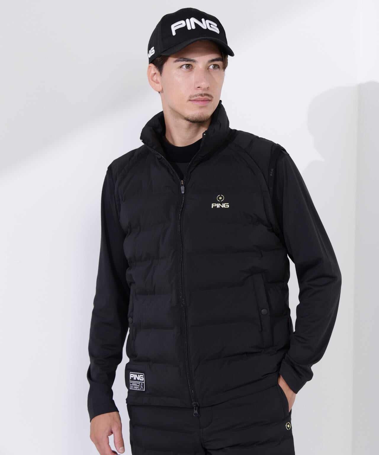 【PING APPAREL】25FW 3WAY中綿フーディブルゾン <GOLD> (MENS)