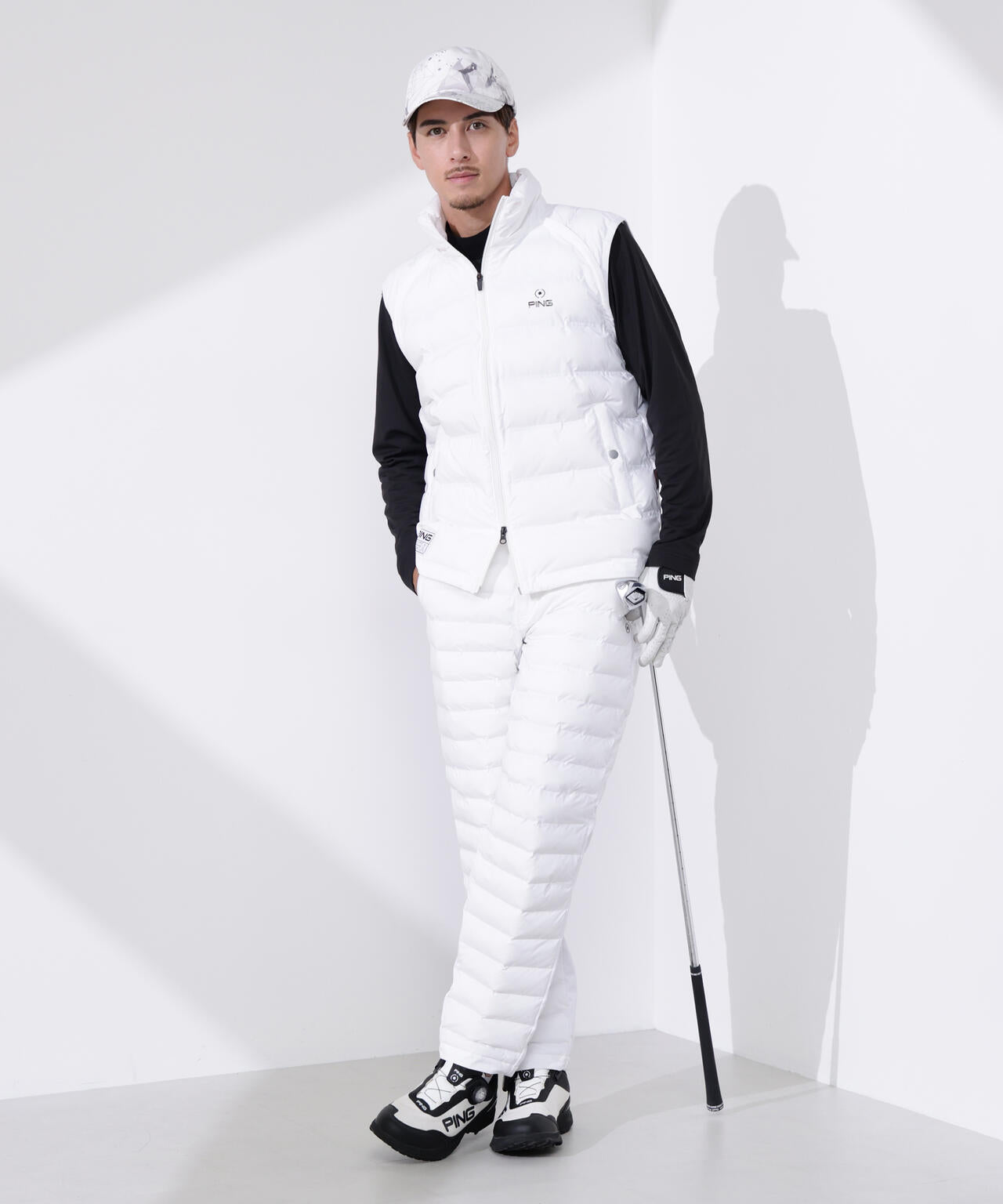 【PING APPAREL】25FW 3WAY中綿フーディブルゾン <GOLD> (MENS)