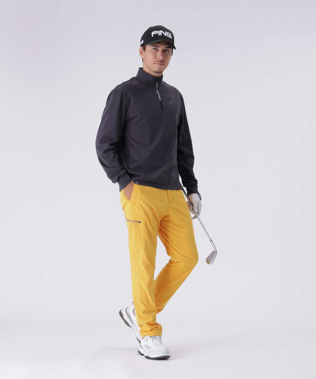 【PING APPAREL】全方向ストレッチ/ダブルフェイス ツインレイヤードアウター <PERFORMANCE> (MENS)