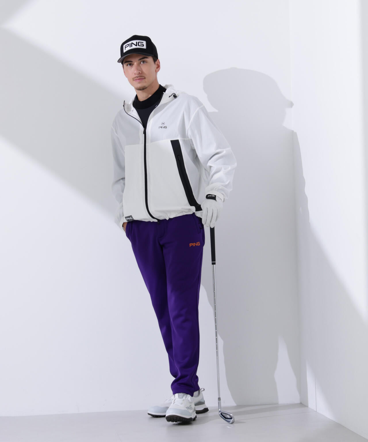 【PING APPAREL】プライムフレックスリップストップ フーディブルゾン <GOLD> (MENS)