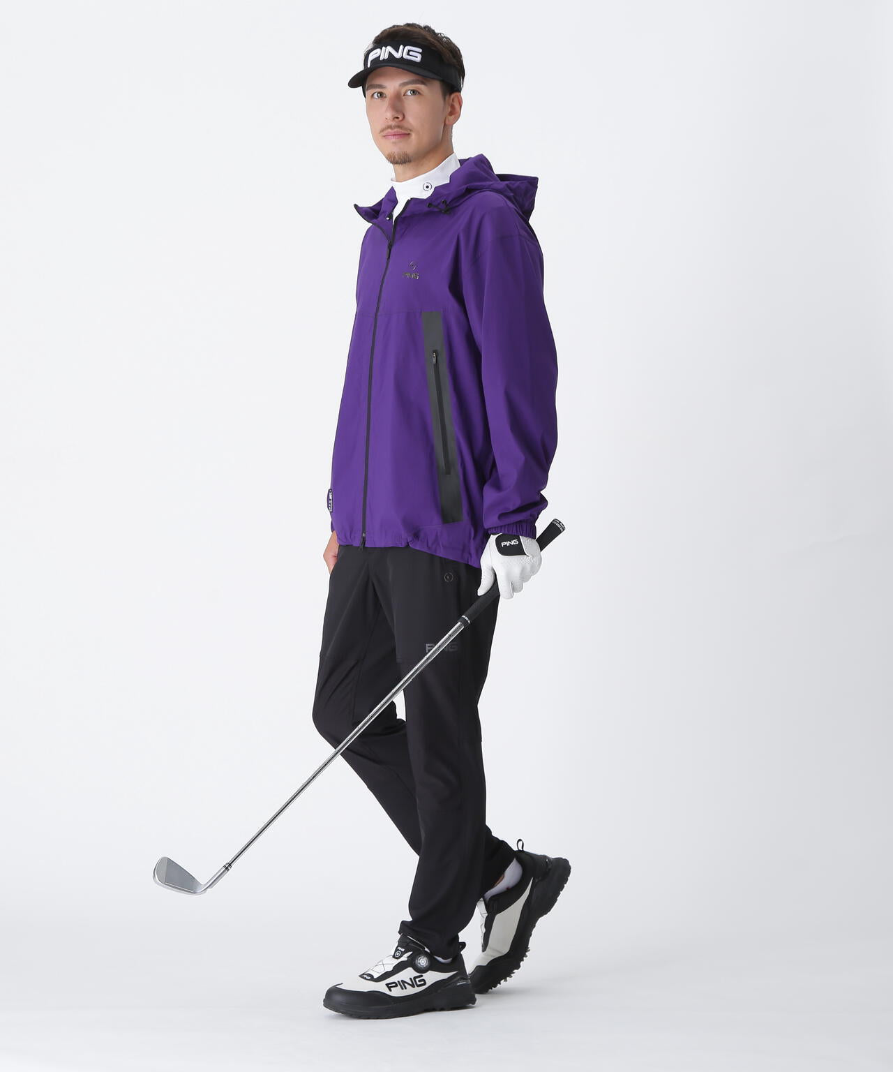 【PING APPAREL】プライムフレックスリップストップ フーディブルゾン <GOLD> (MENS)