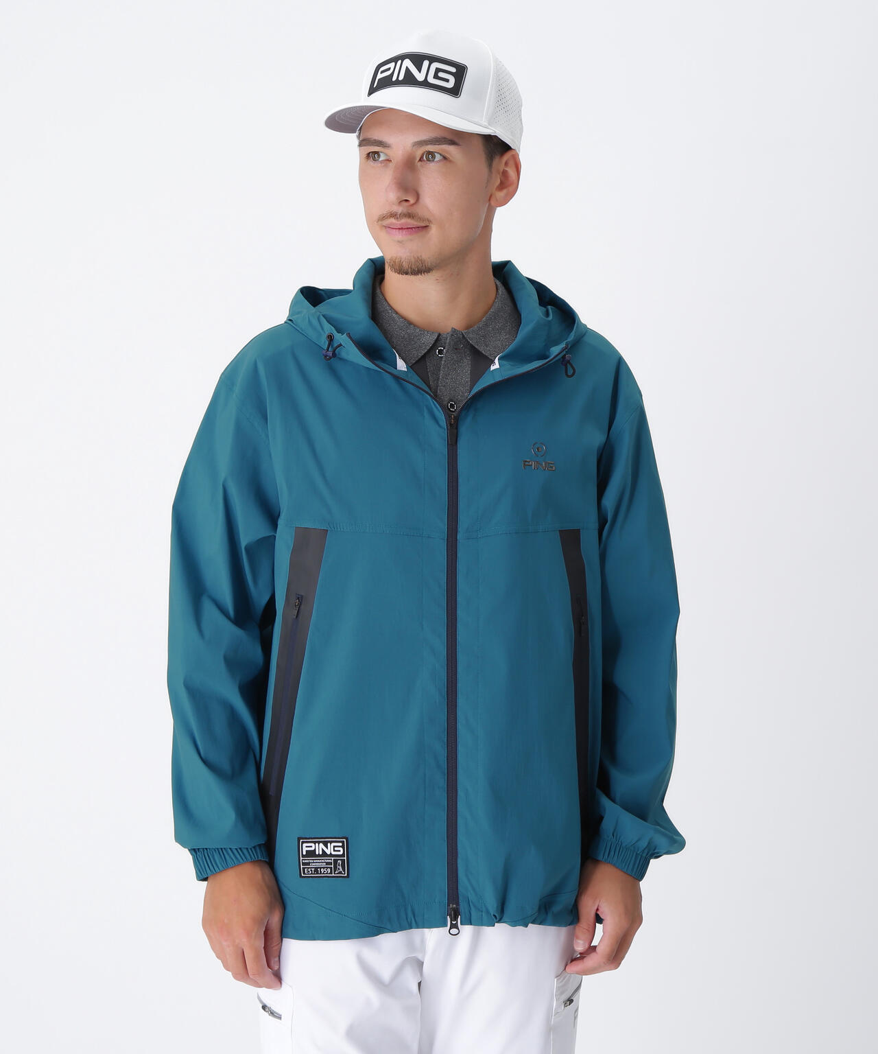 【PING APPAREL】プライムフレックスリップストップ フーディブルゾン <GOLD> (MENS)